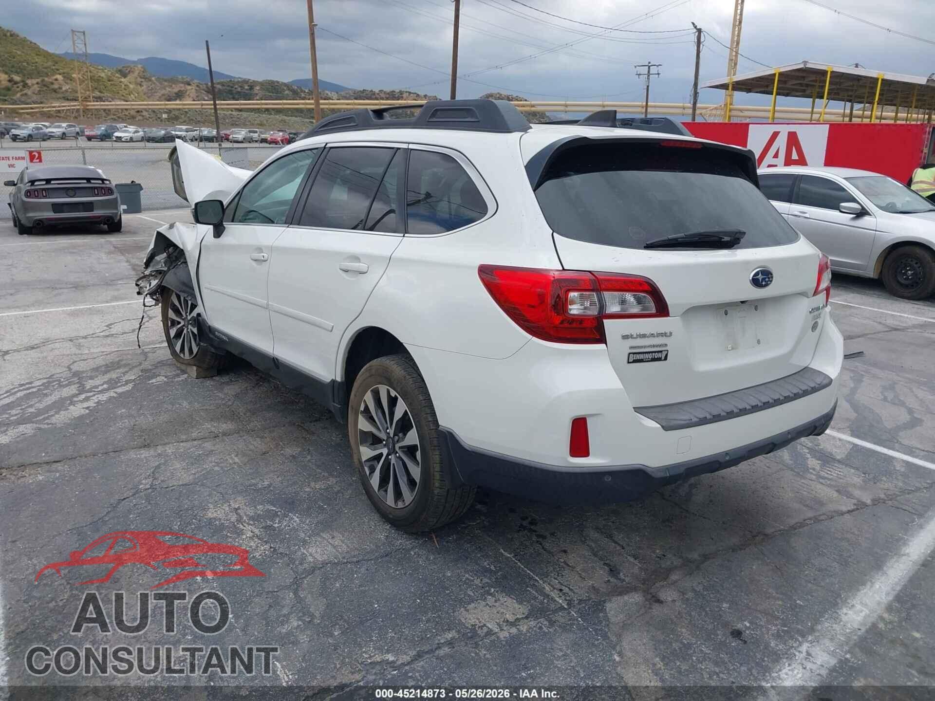 SUBARU OUTBACK 2017 - 4S4BSANC1H3313804