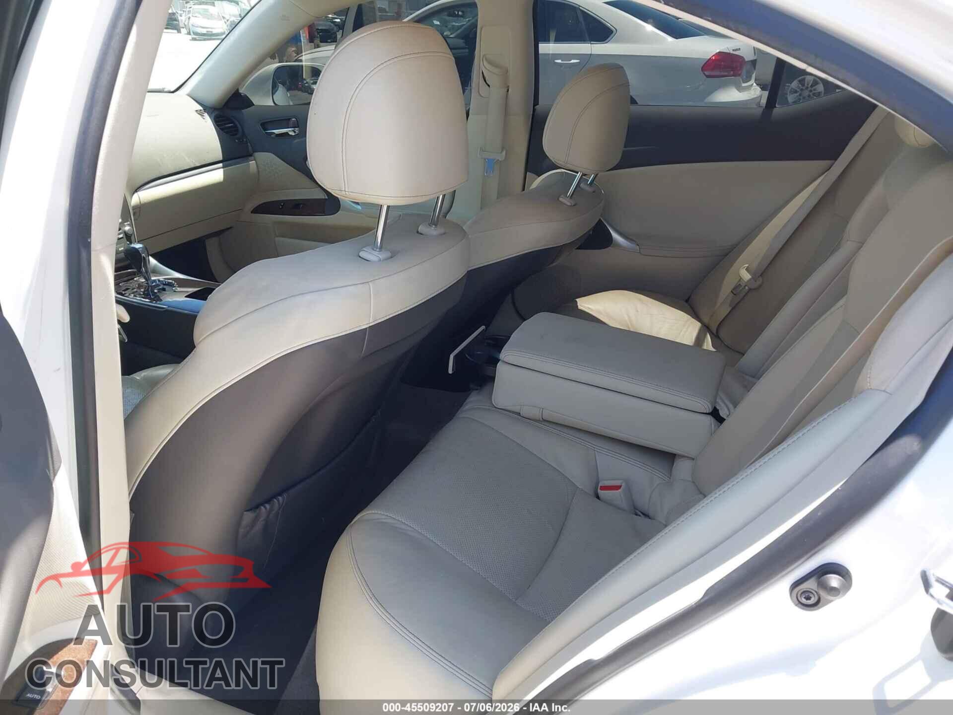 LEXUS IS 250 2012 - JTHBF5C2XC5169837