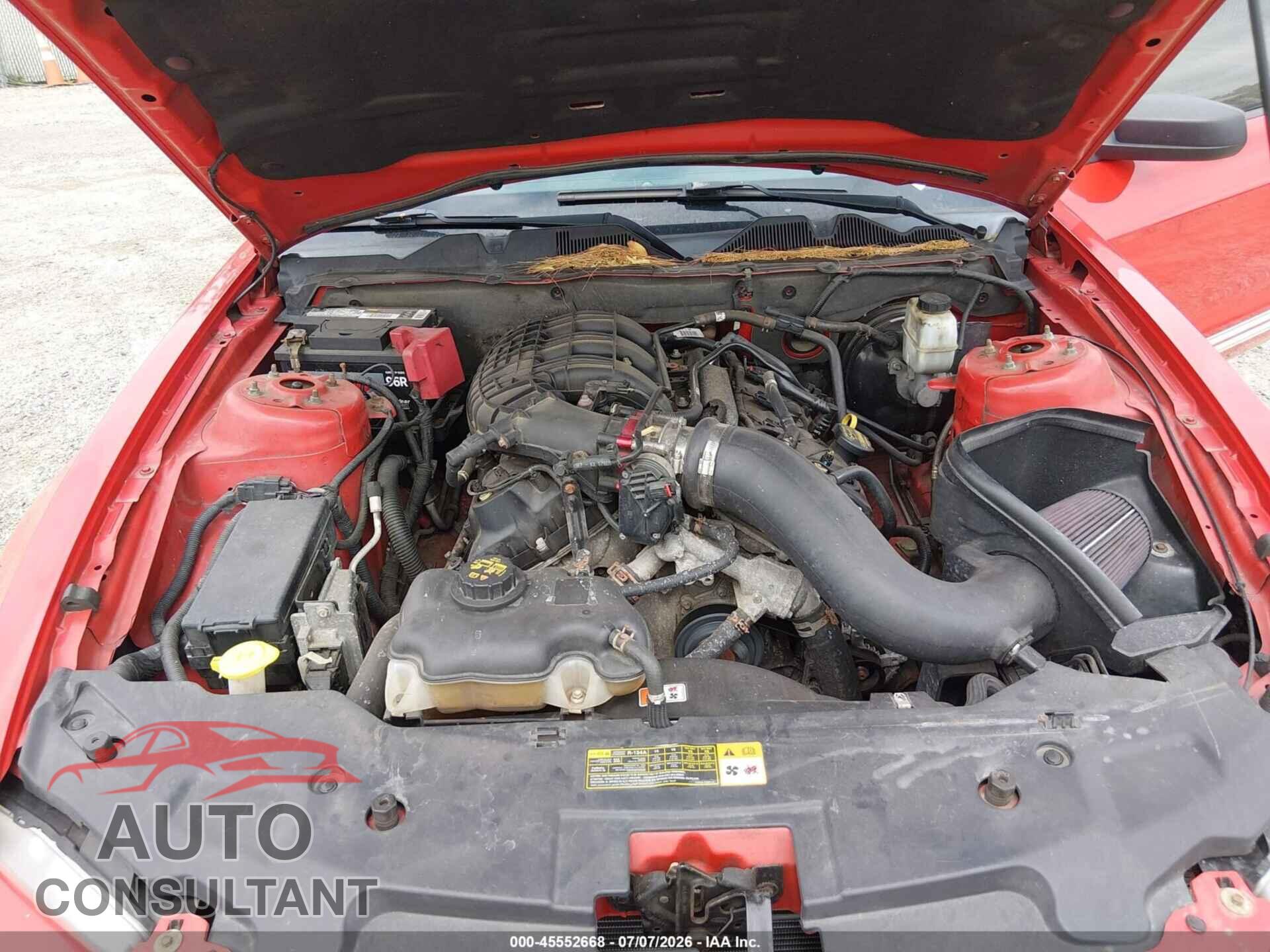 FORD MUSTANG 2012 - 1ZVBP8AM3C5206244