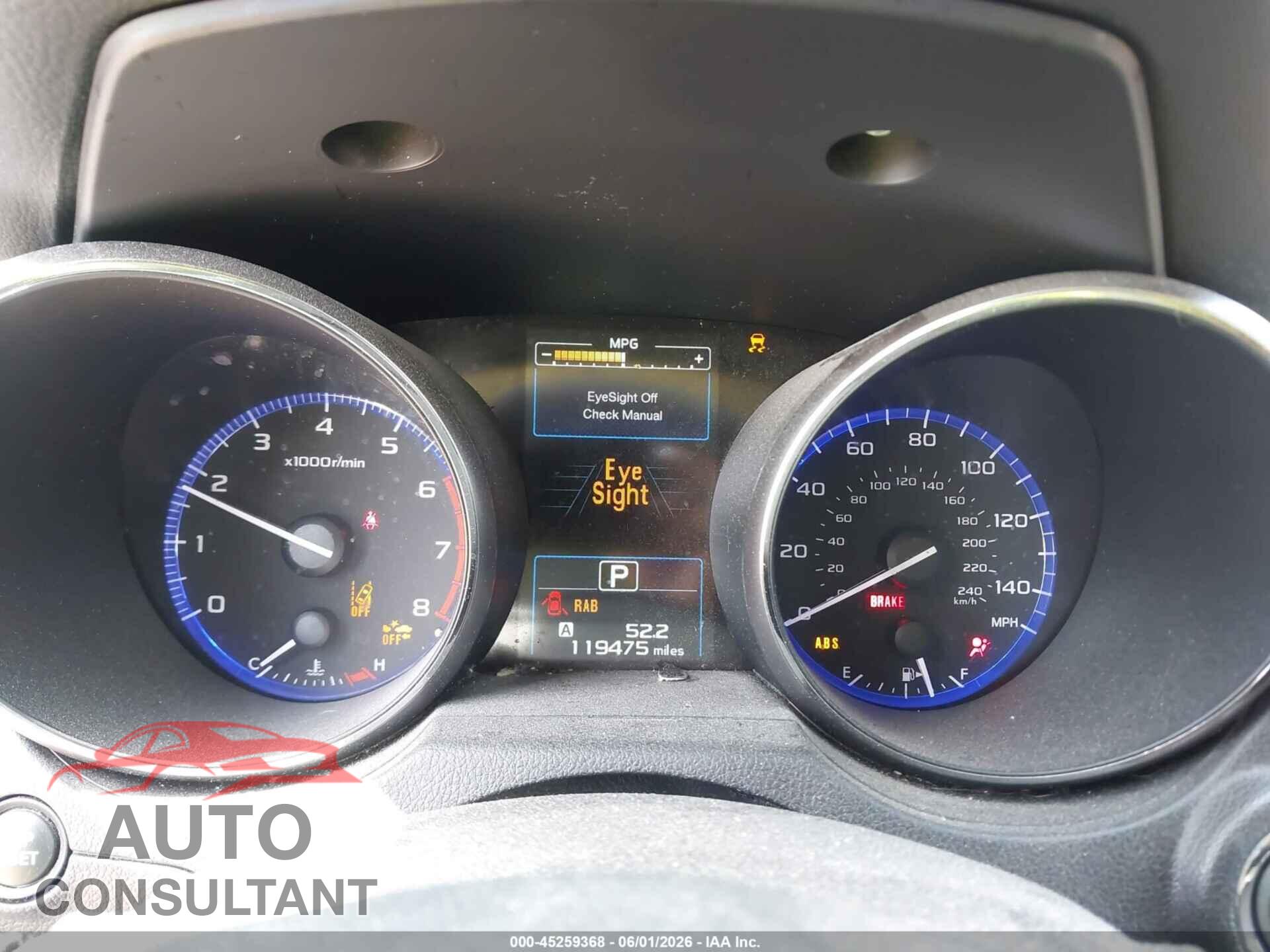 SUBARU OUTBACK 2017 - 4S4BSANC3H3338994