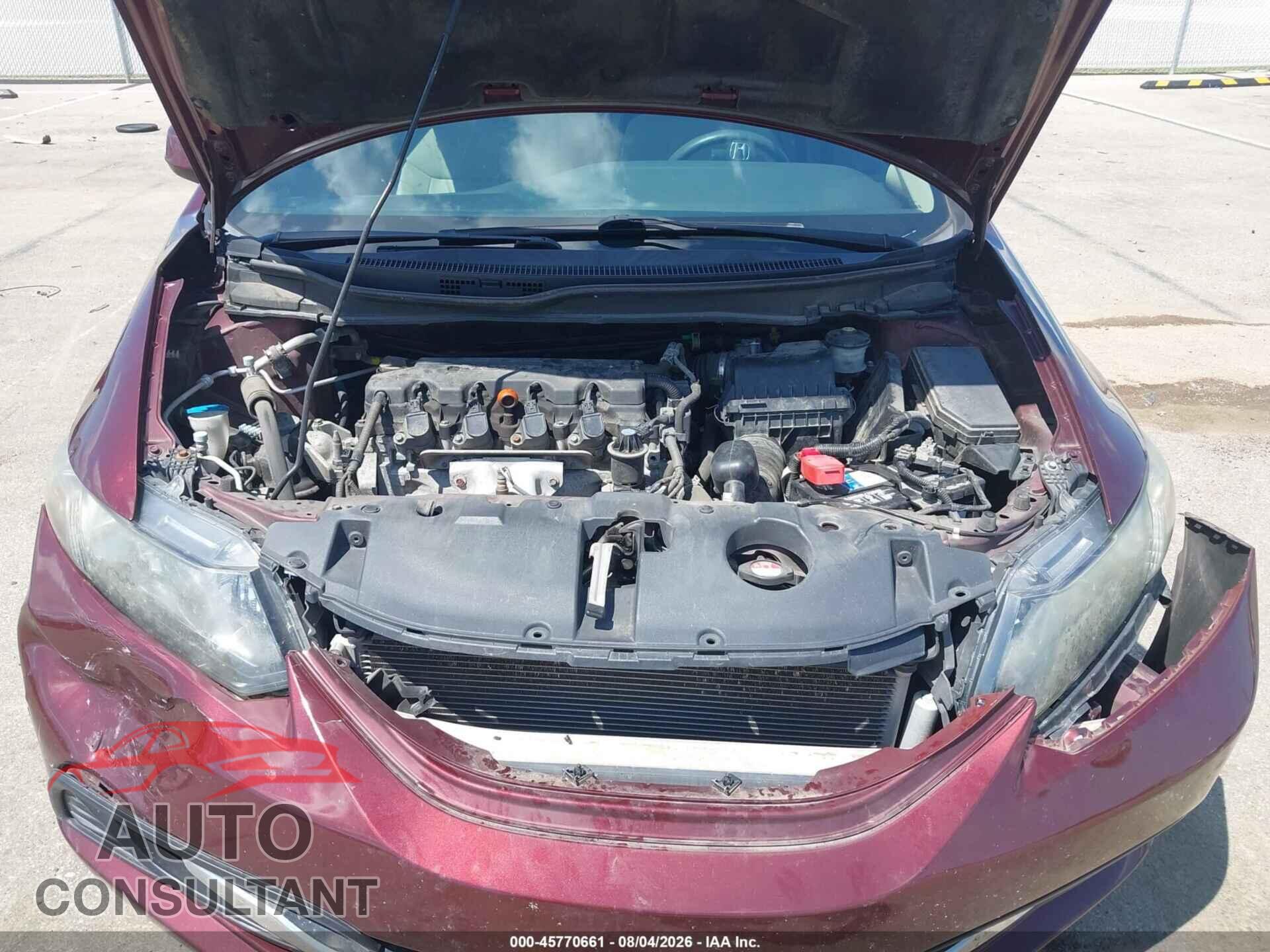 HONDA CIVIC 2013 - 19XFB2F8XDE010786