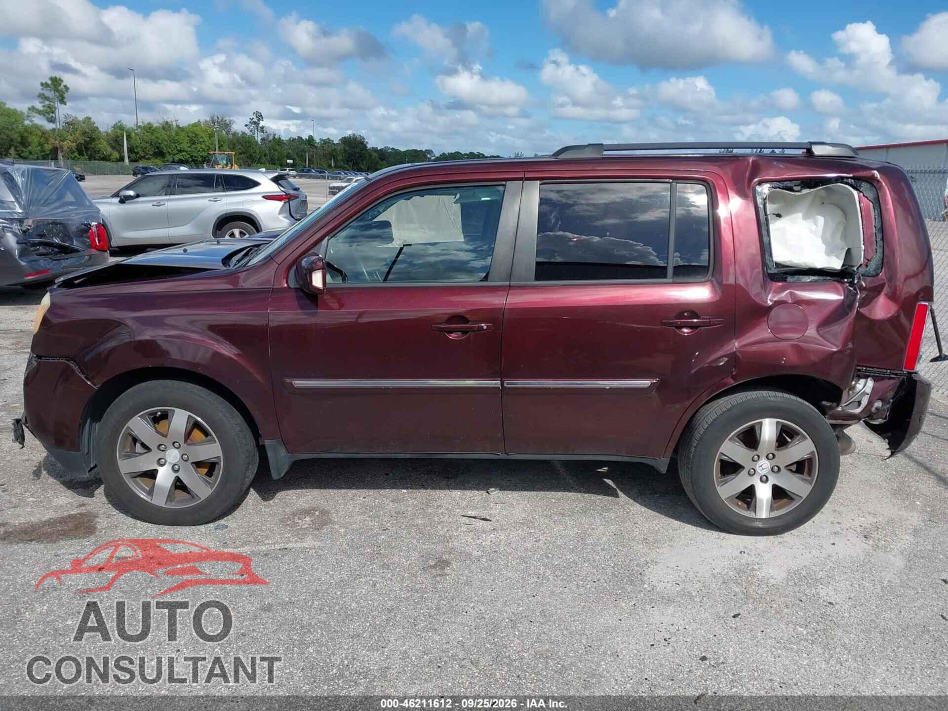 HONDA PILOT 2013 - 5FNYF3H90DB007110