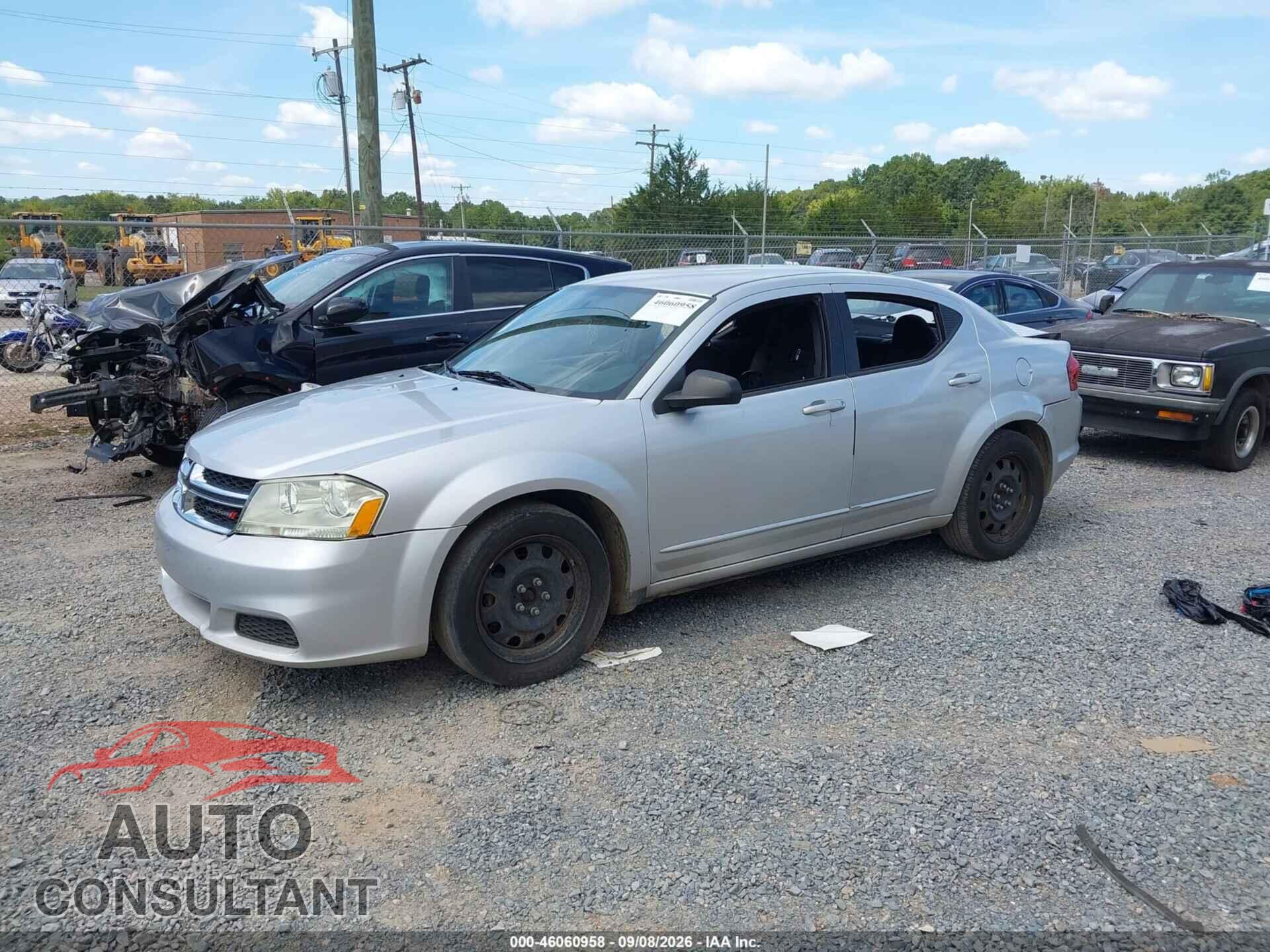 DODGE AVENGER 2012 - 1C3CDZAG3CN264326