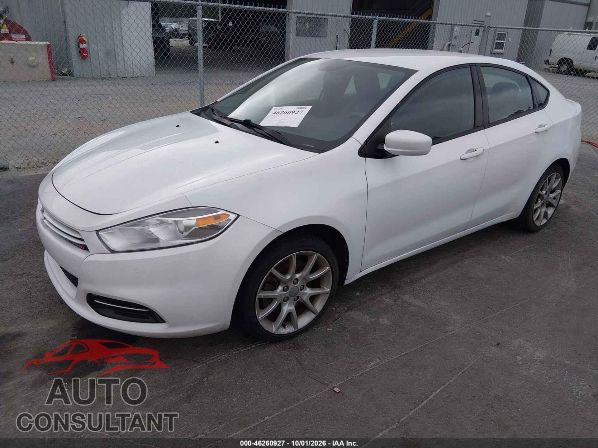 DODGE DART 2013 - 1C3CDFBA5DD225995
