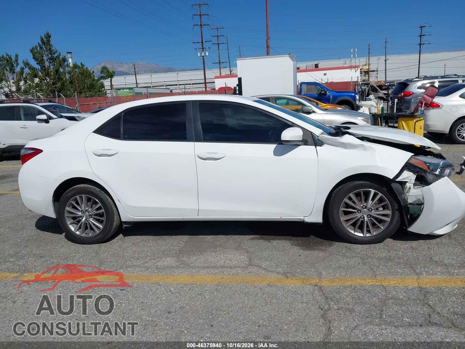 TOYOTA COROLLA 2015 - 5YFBURHE0FP340152