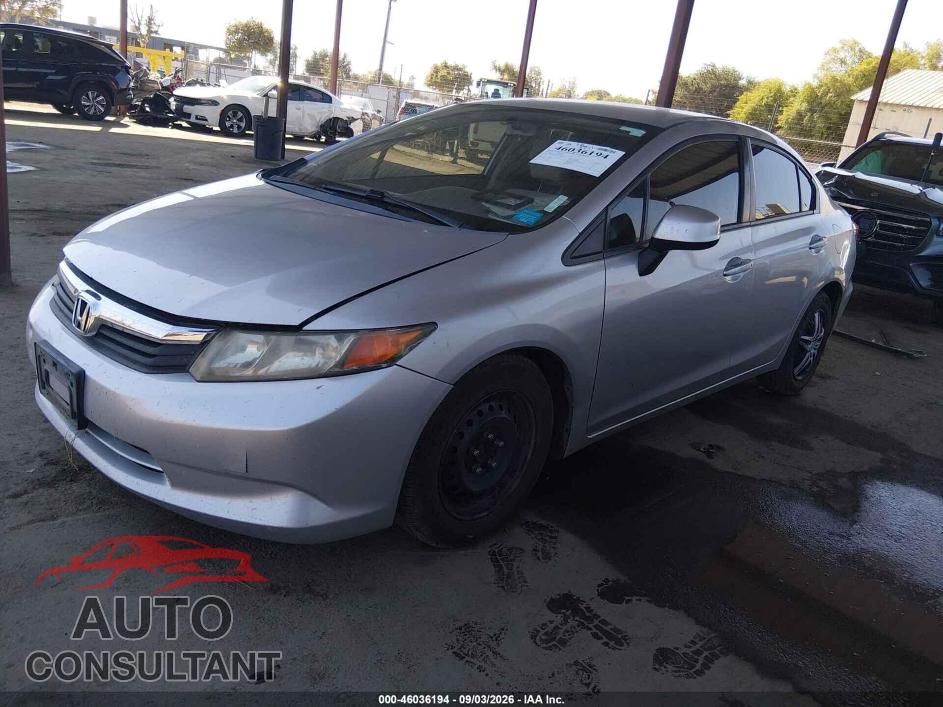 HONDA CIVIC 2012 - JHMFB2F52CS004996