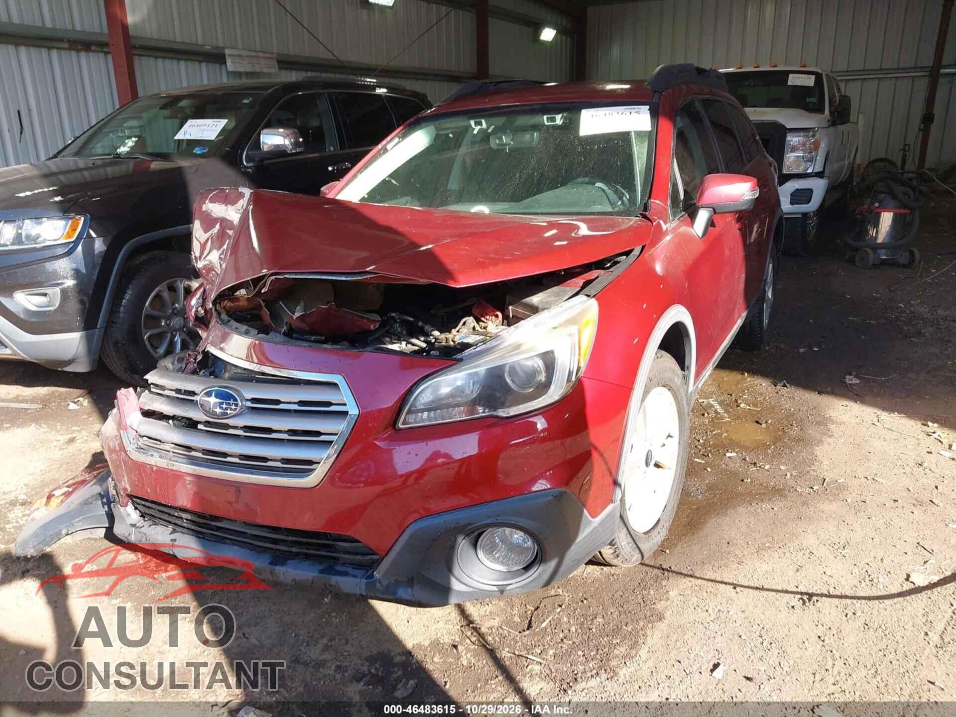 SUBARU OUTBACK 2017 - 4S4BSAFC1H3343433