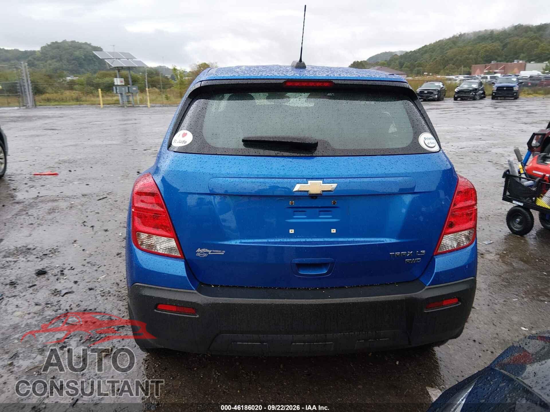 CHEVROLET TRAX 2015 - KL7CJPSB4FB069155