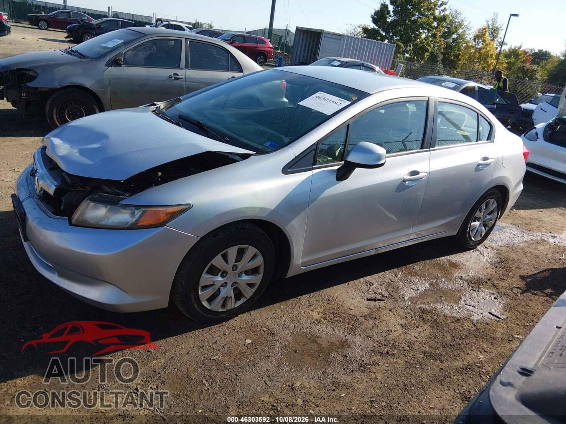 HONDA CIVIC 2012 - 2HGFB2F53CH566576