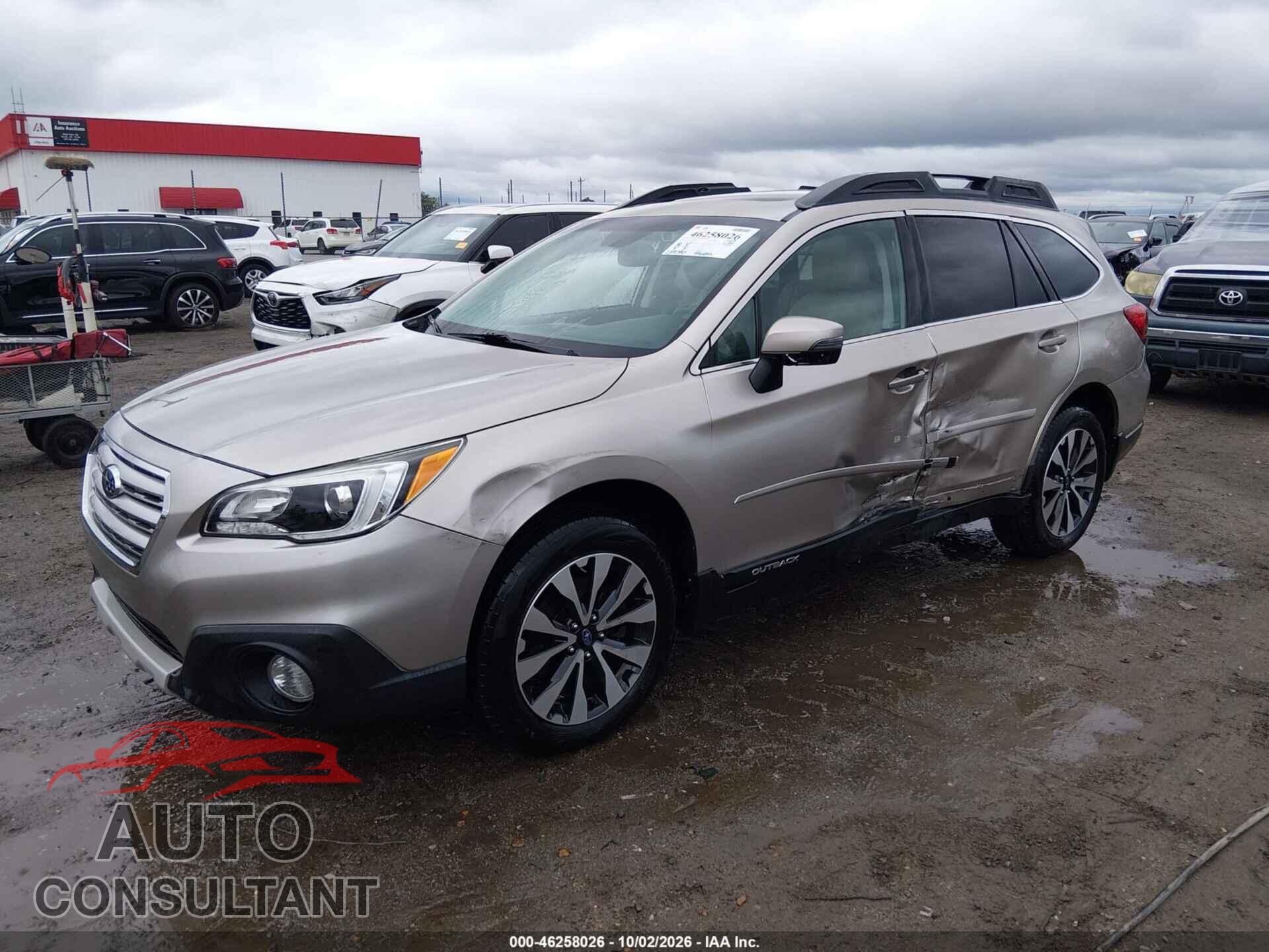 SUBARU OUTBACK 2016 - 4S4BSBNC6G3241955