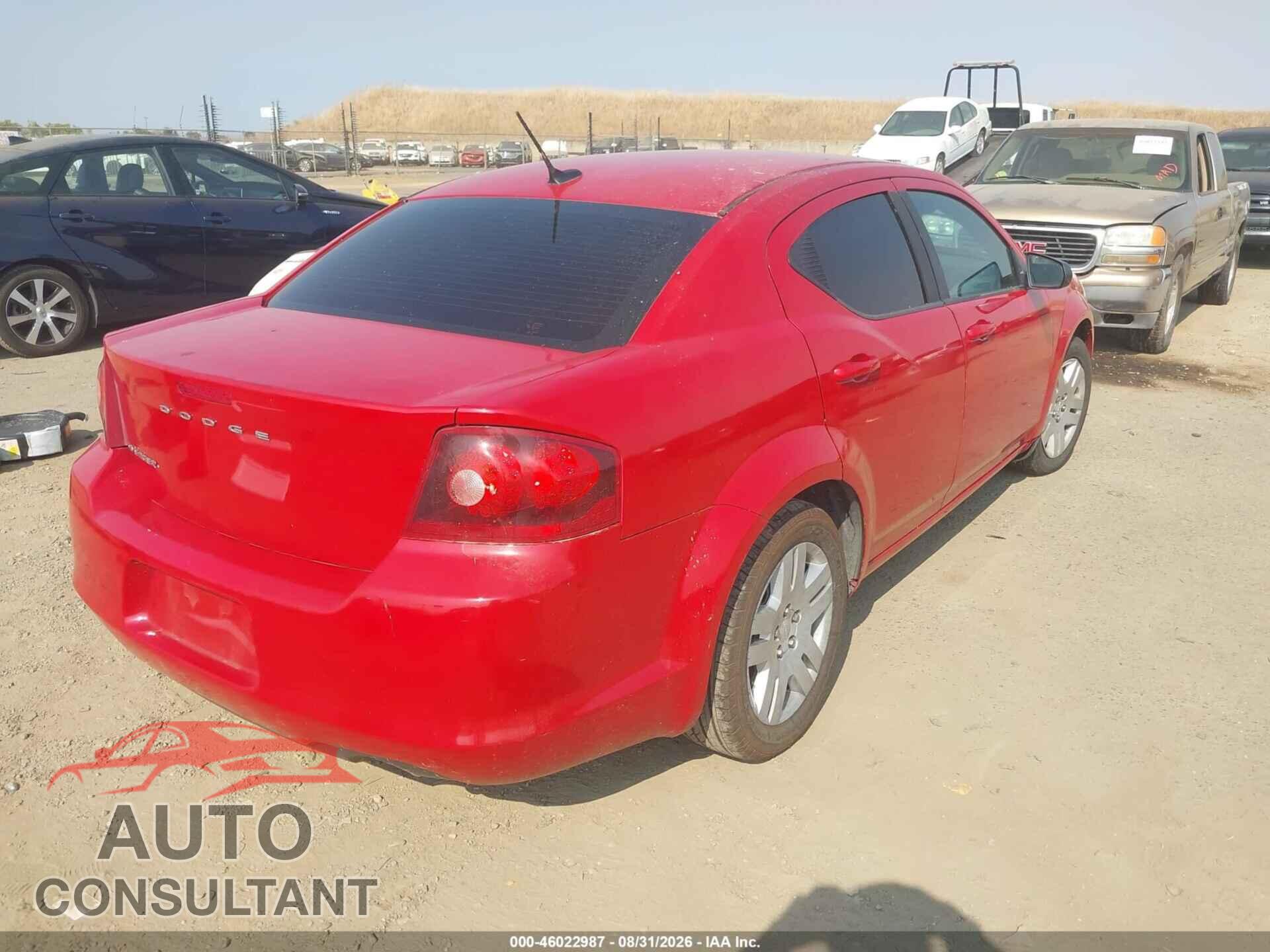 DODGE AVENGER 2014 - 1C3CDZAG3EN177576
