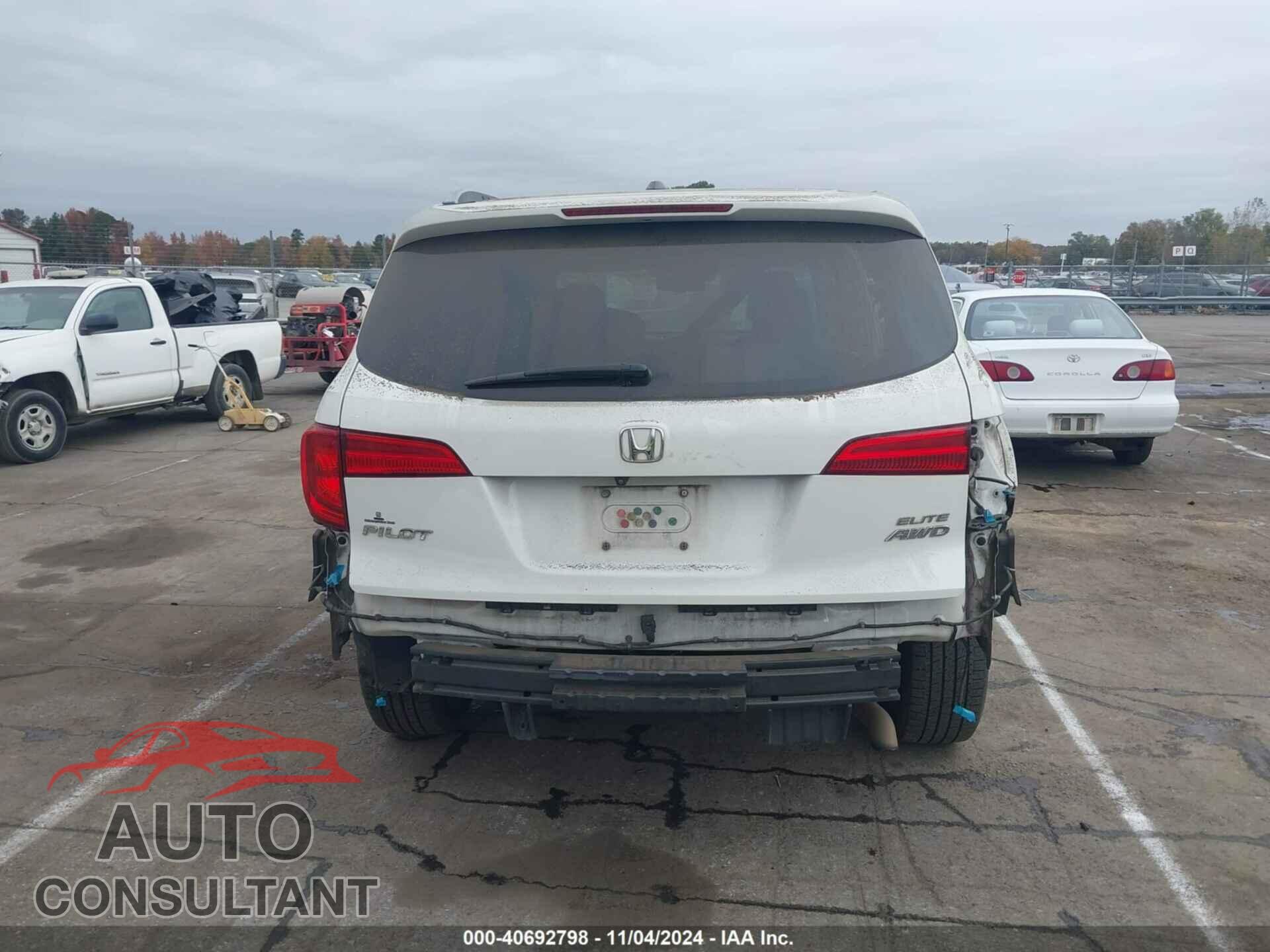 HONDA PILOT 2016 - 5FNYF6H04GB016156