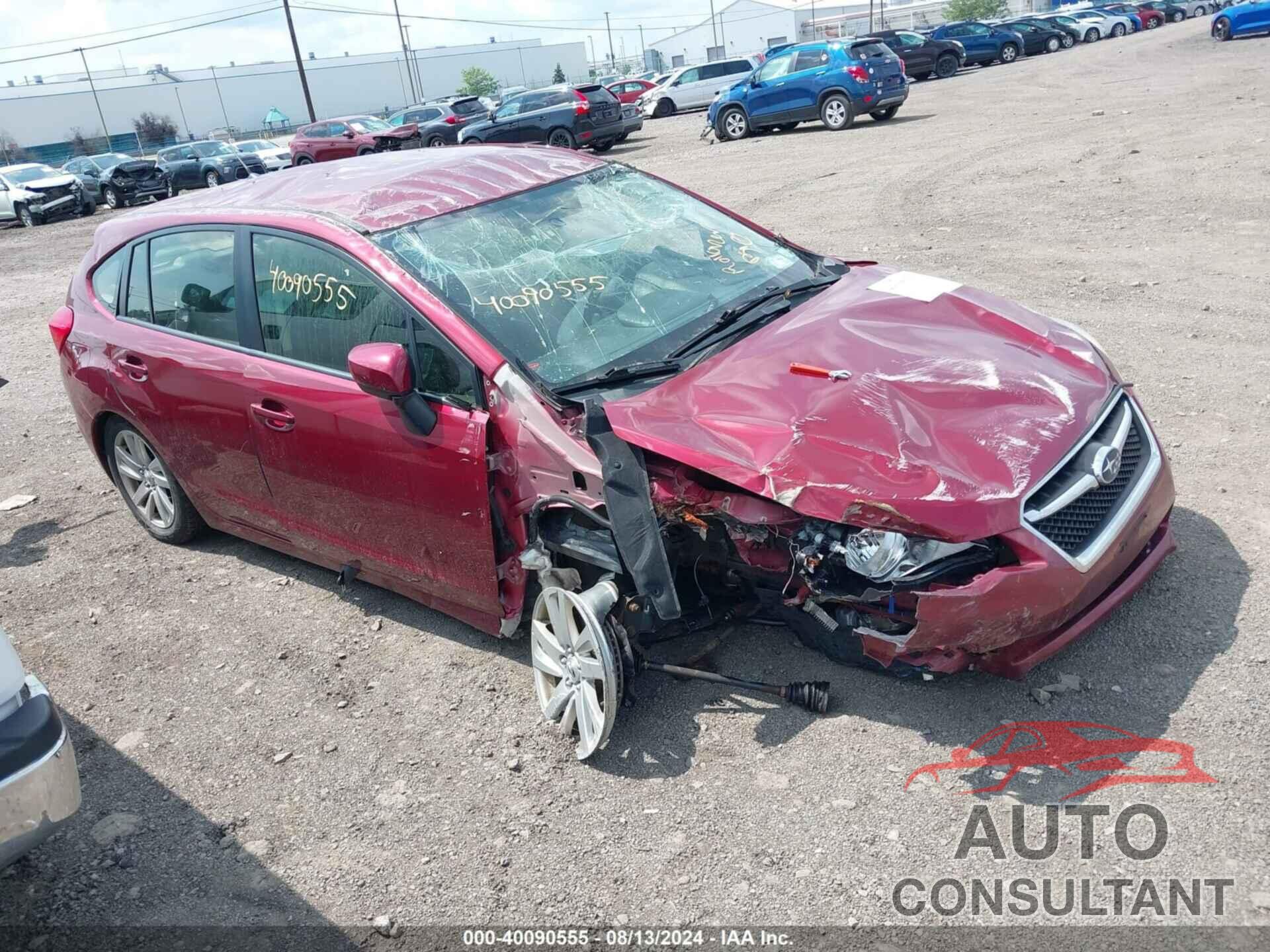 SUBARU IMPREZA 2016 - JF1GPAB61G8292079