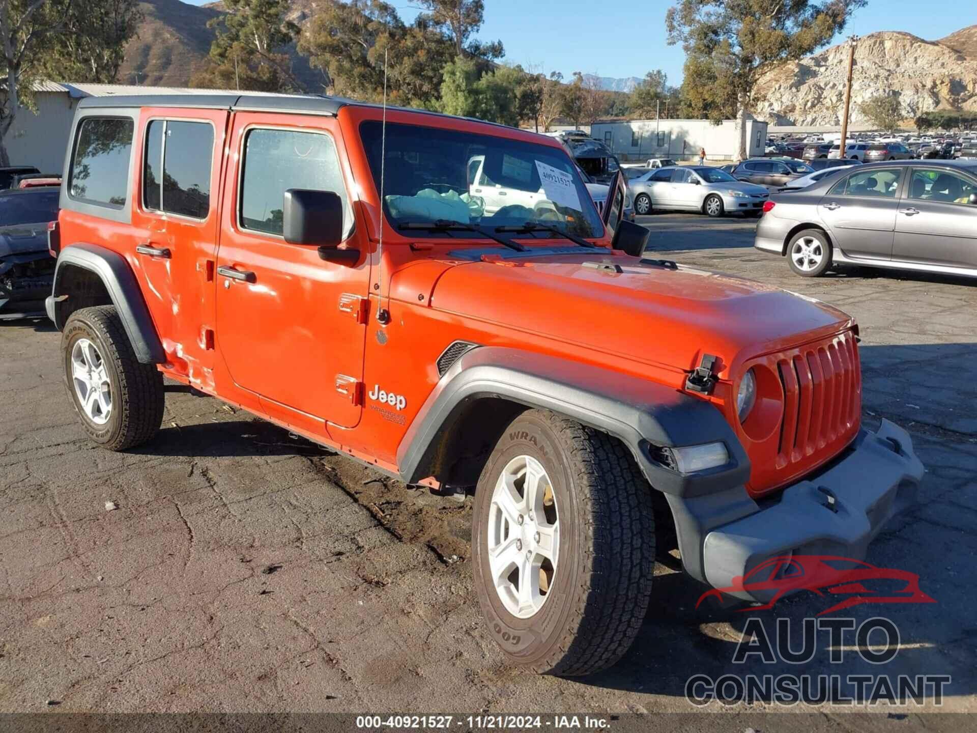 JEEP WRANGLER UNLIMITED 2019 - 1C4HJXDN4KW539039