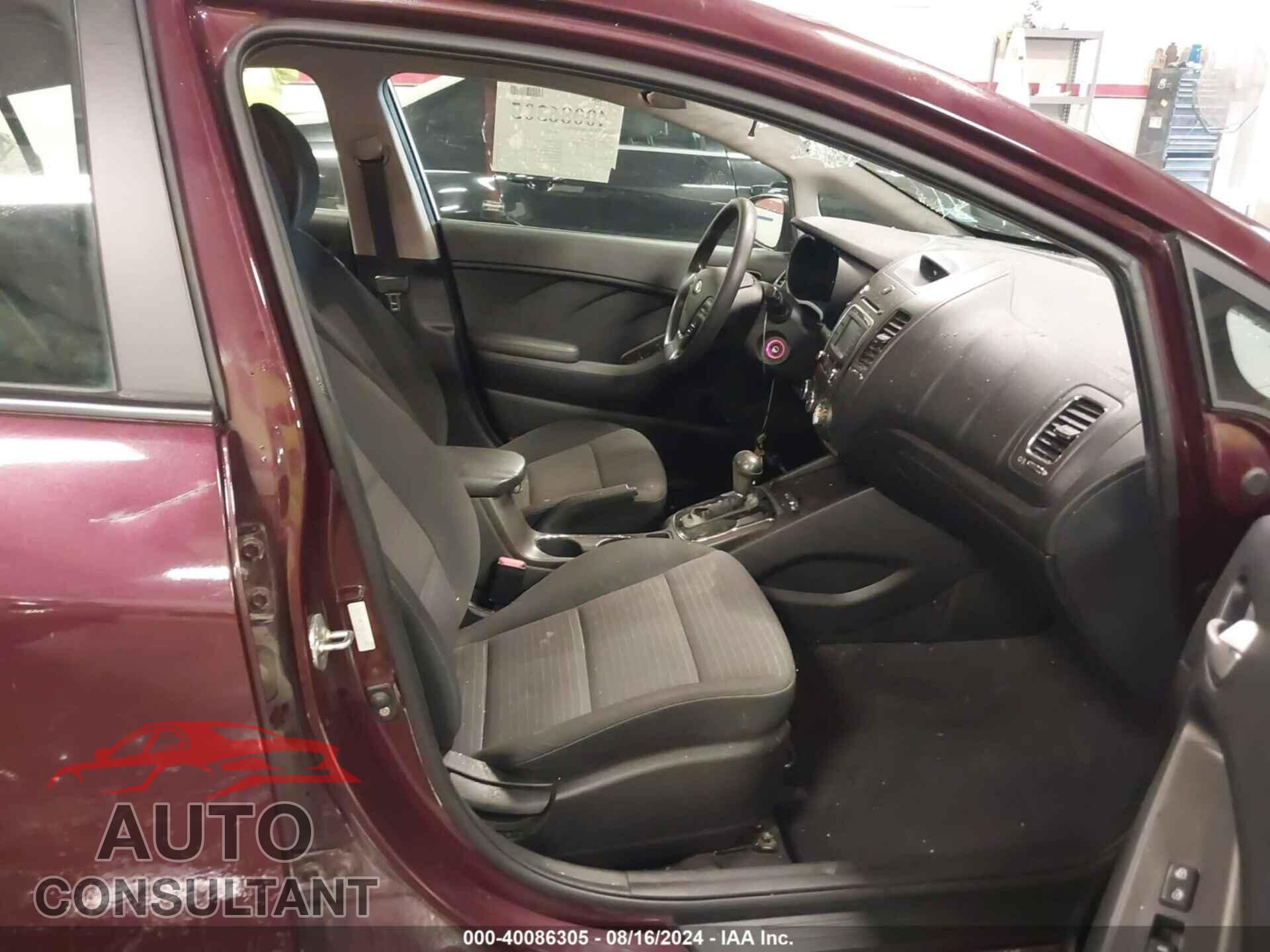 KIA FORTE 2017 - 3KPFL4A74HE140284