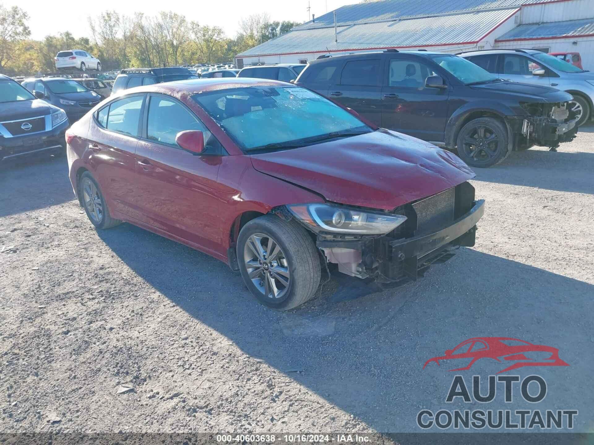 HYUNDAI ELANTRA 2017 - KMHD84LF7HU272871