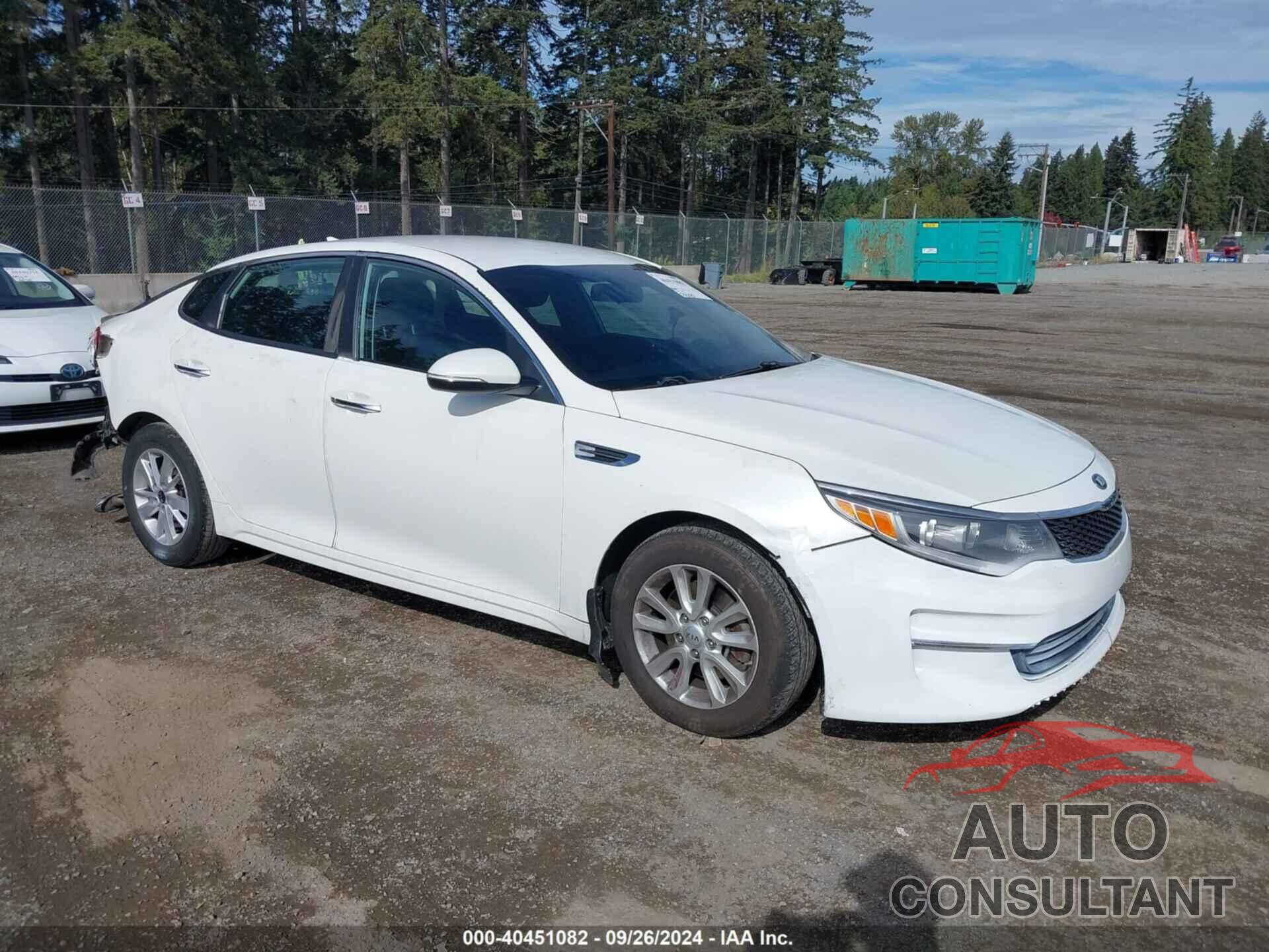 KIA OPTIMA 2016 - KNAGT4L30G5086178