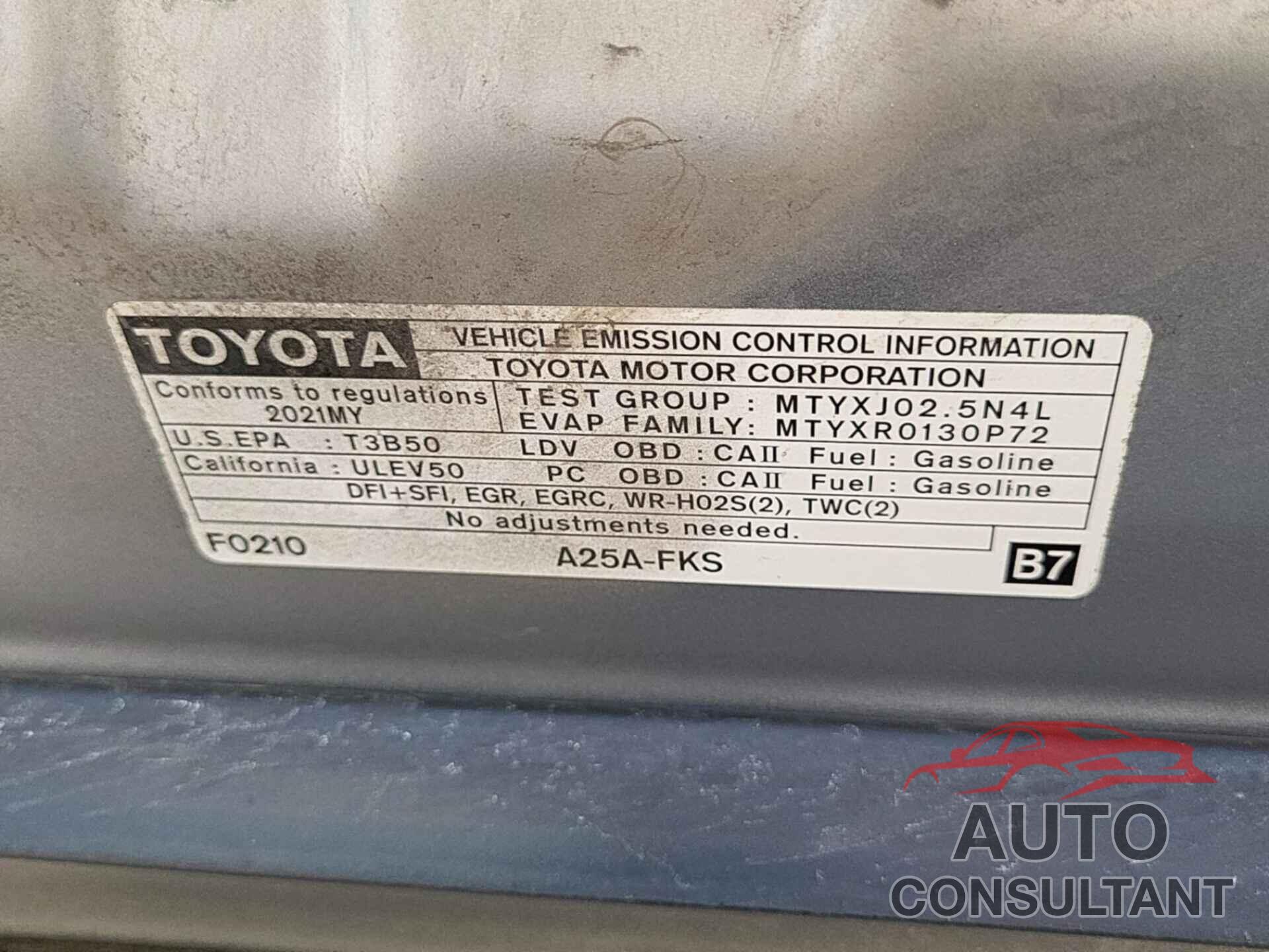 TOYOTA CAMRY 2021 - 4T1C11BK3MU032899
