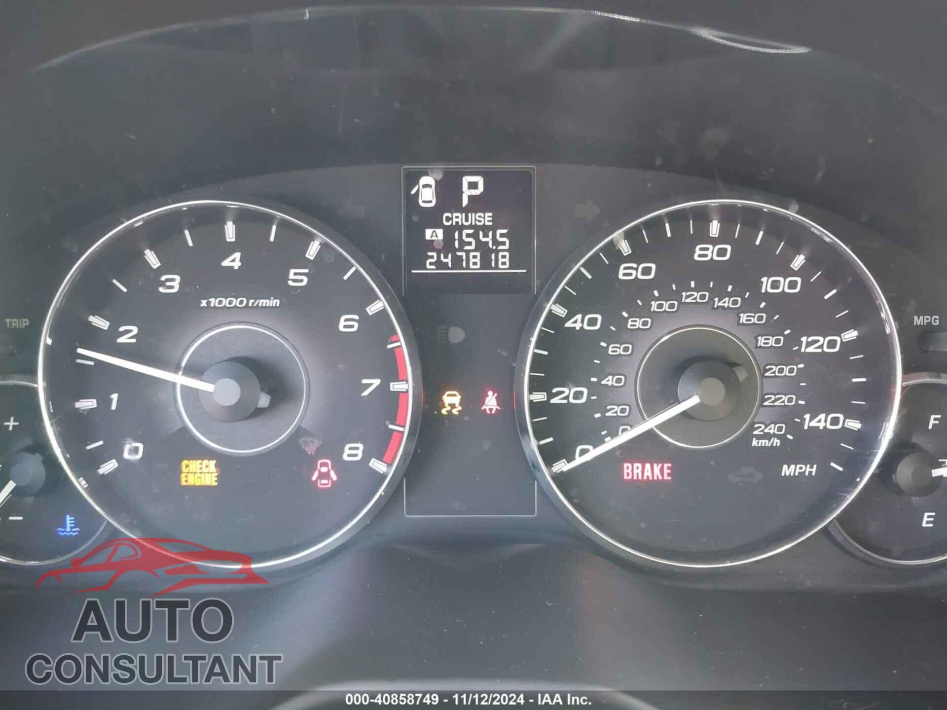 SUBARU OUTBACK 2011 - 4S4BRBKC5B3354109