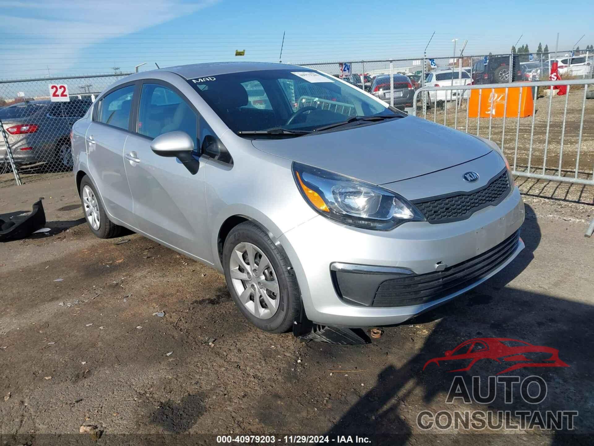 KIA RIO 2017 - KNADM4A39H6026205