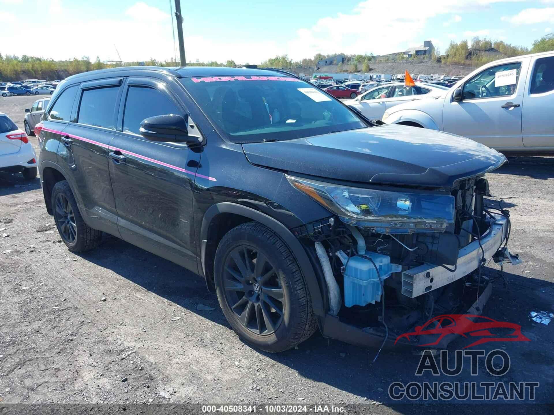 TOYOTA HIGHLANDER 2019 - 5TDJZRFH5KS962502