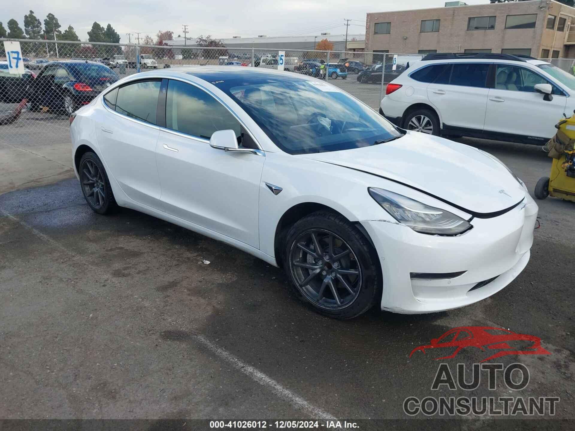 TESLA MODEL 3 2019 - 5YJ3E1EA8KF401595