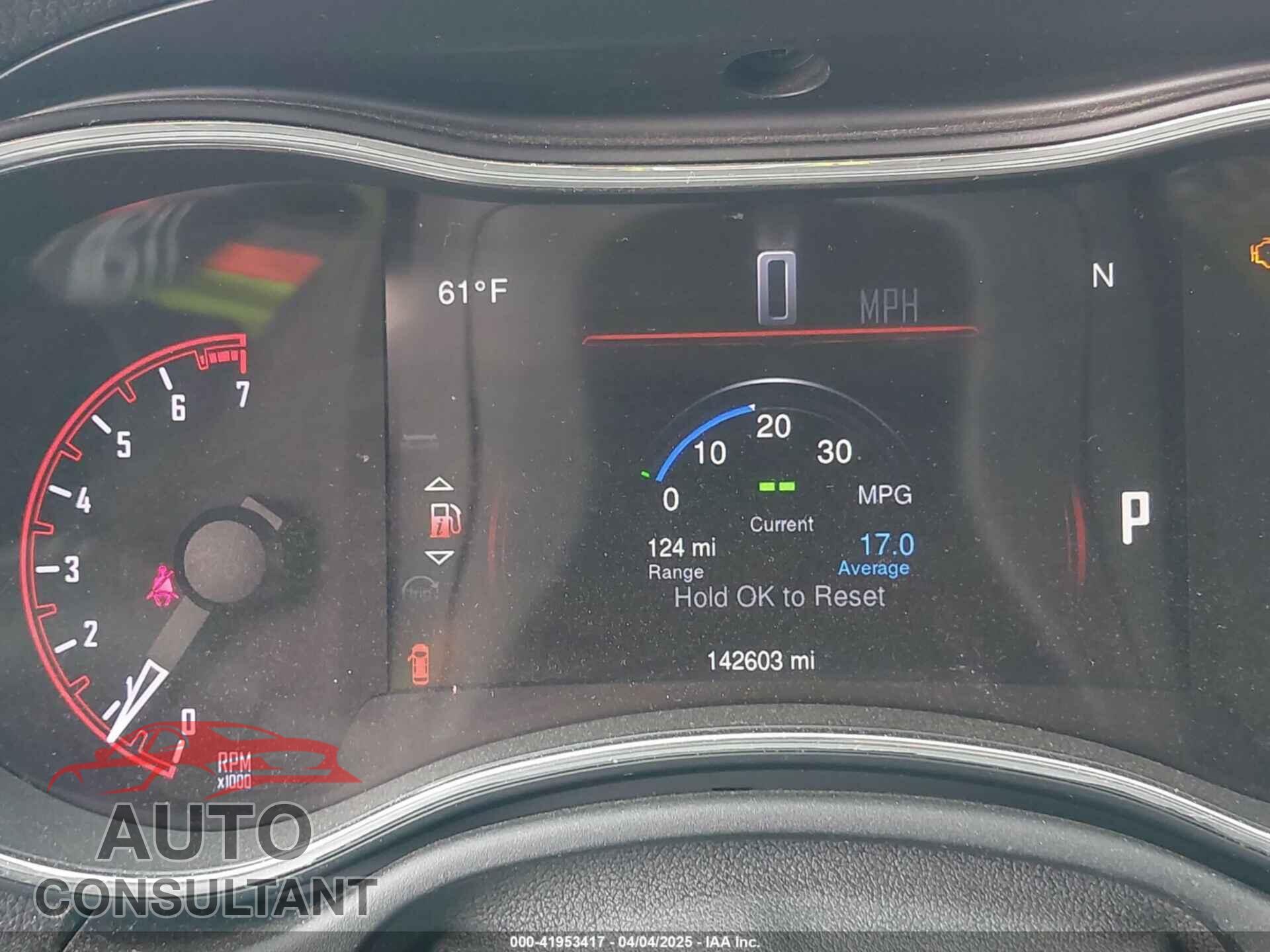 DODGE DURANGO 2015 - 1C4RDHAG8FC781881