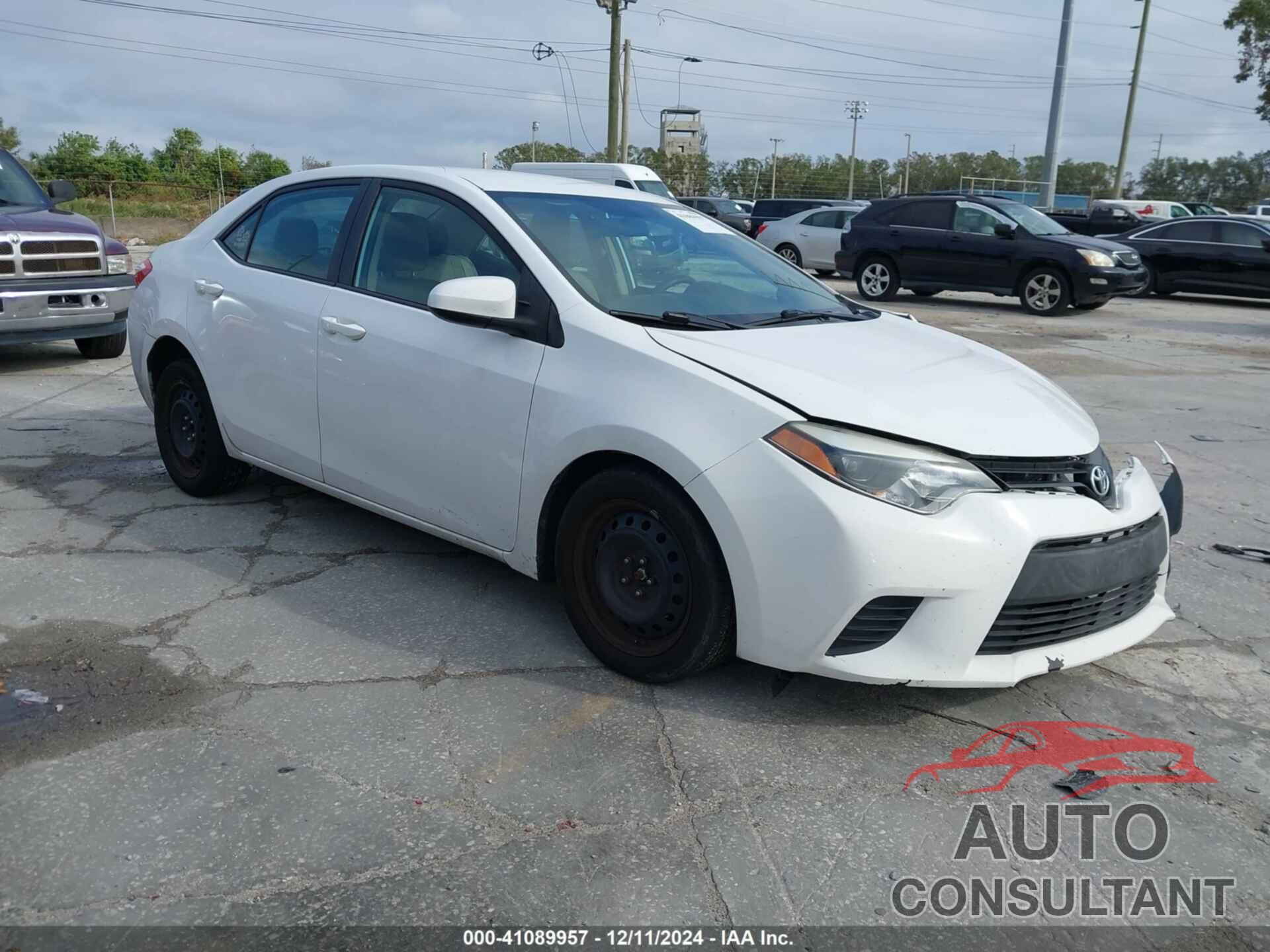 TOYOTA COROLLA 2014 - 2T1BURHE2EC100339