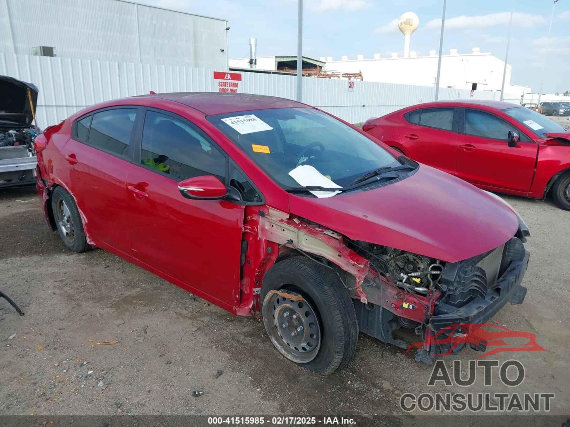 KIA FORTE 2016 - KNAFK4A6XG5454538