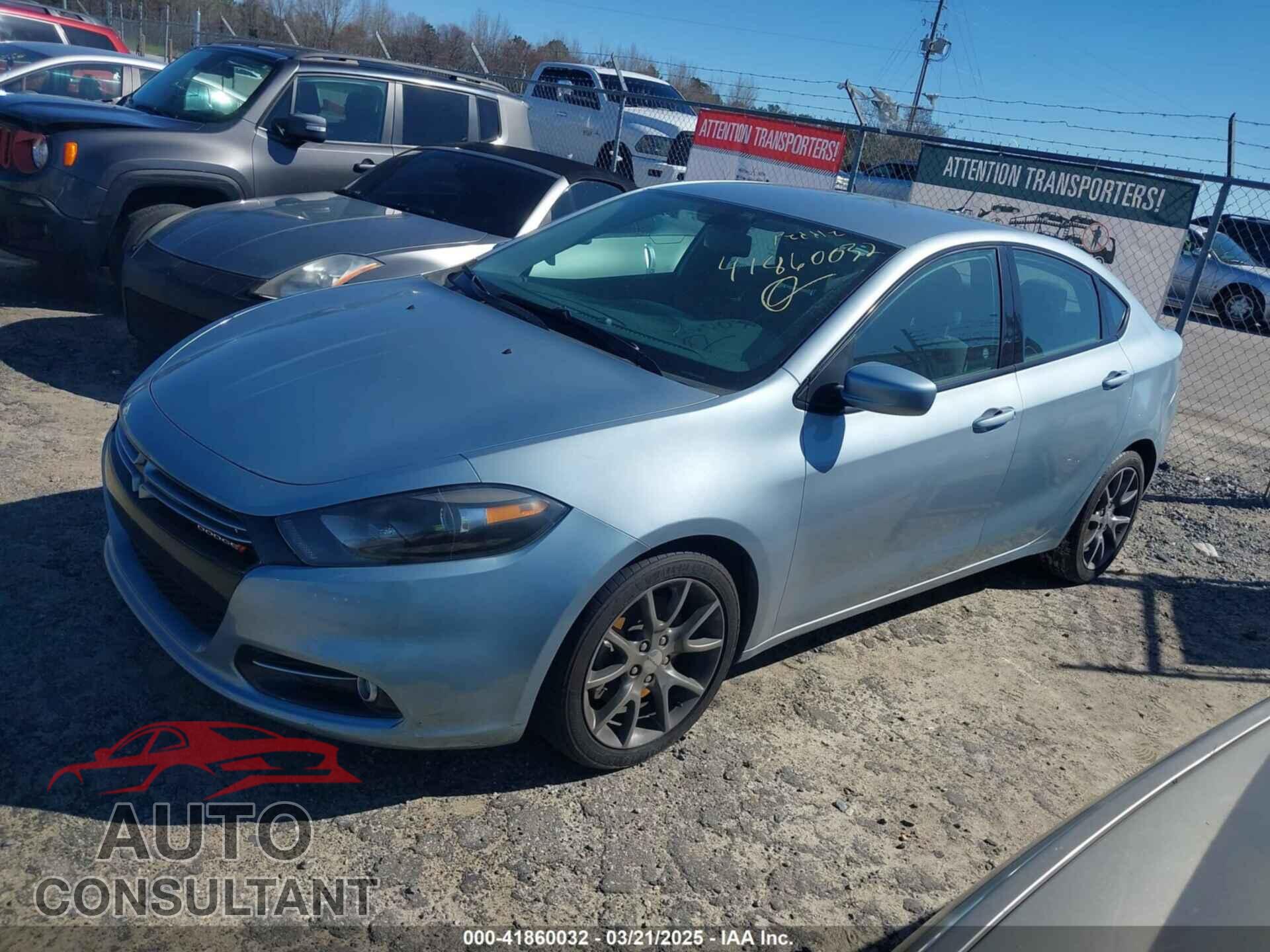 DODGE DART 2013 - 1C3CDFBH5DD133394