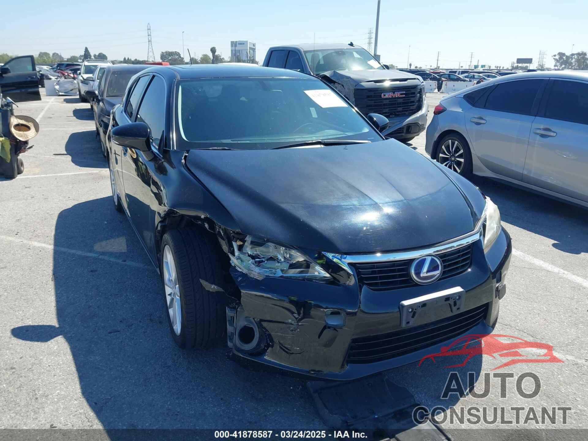 LEXUS CT 200H 2013 - JTHKD5BH1D2163598