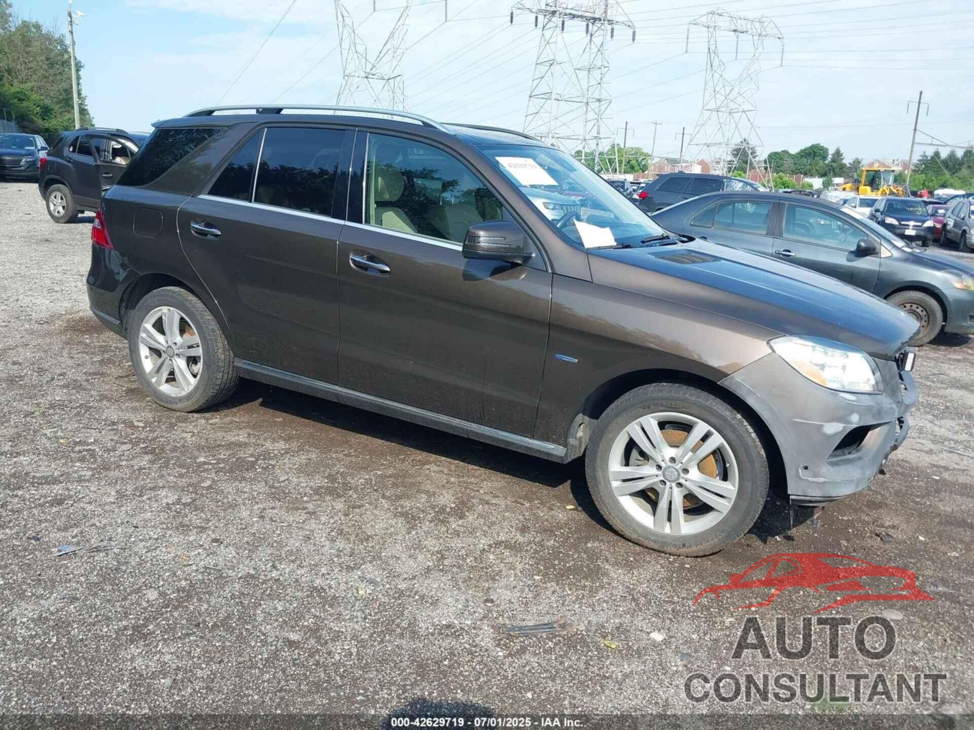 MERCEDES-BENZ ML 350 2012 - 4JGDA5HB1CA047095