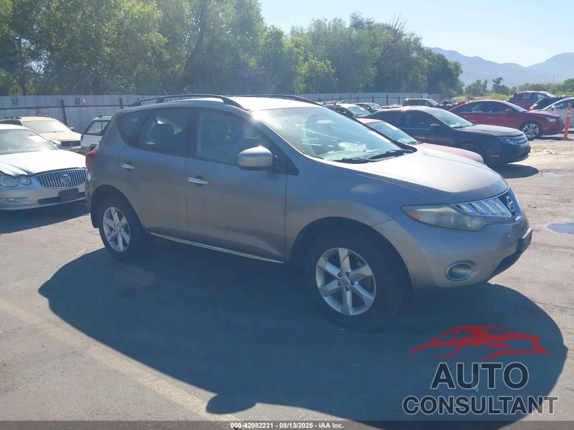 NISSAN MURANO 2009 - JN8AZ18U09W106129