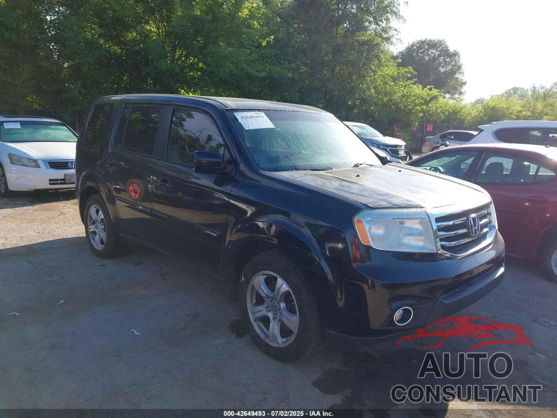 HONDA PILOT 2012 - 5FNYF4H62CB086015