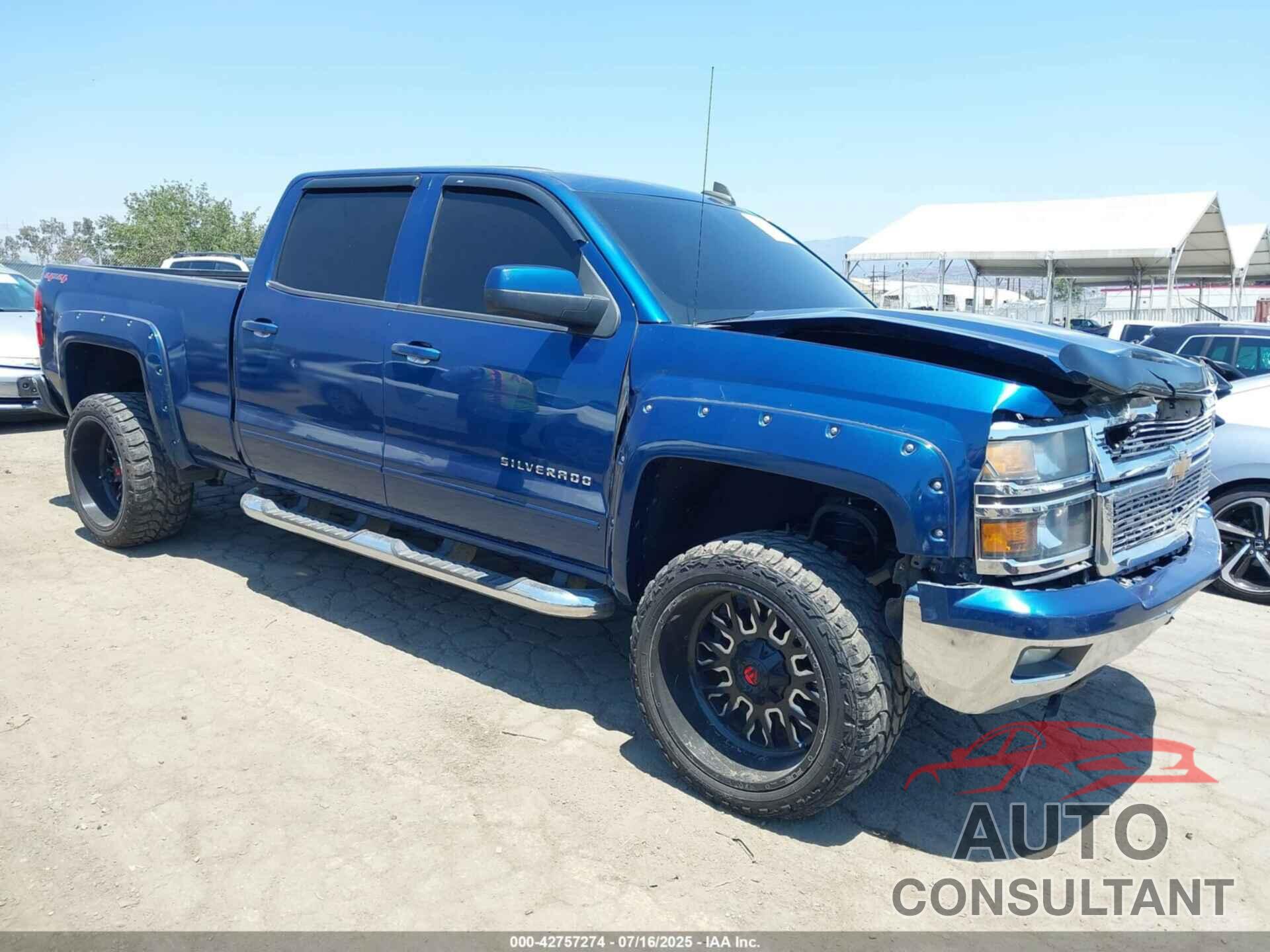 CHEVROLET SILVERADO 1500 2015 - 1GCUKREC3FF201514