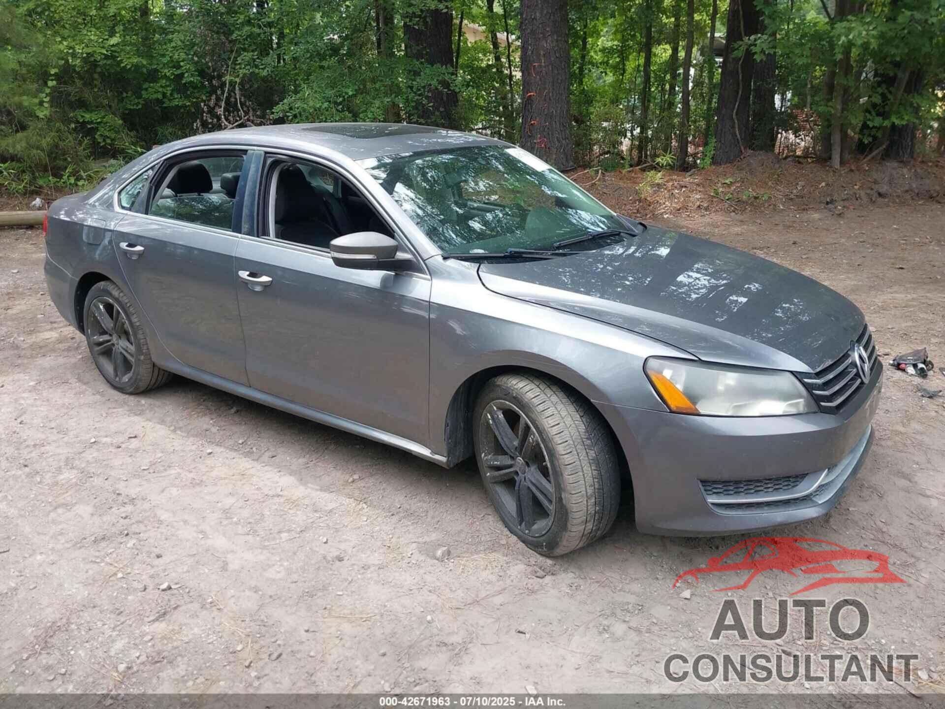 VOLKSWAGEN PASSAT 2013 - 1VWBM7A32DC010044