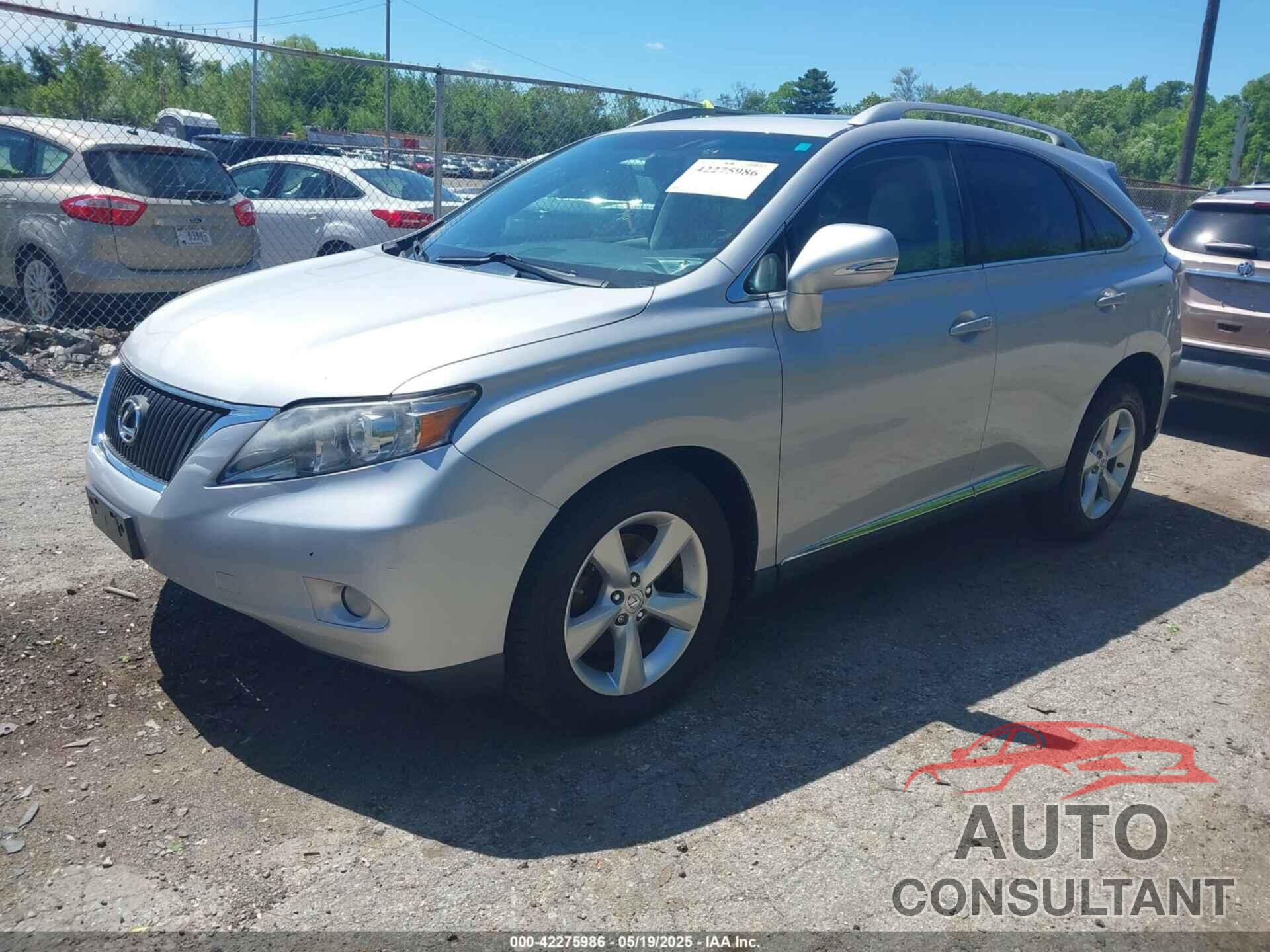 LEXUS RX 350 2010 - 2T2BK1BA0AC020105