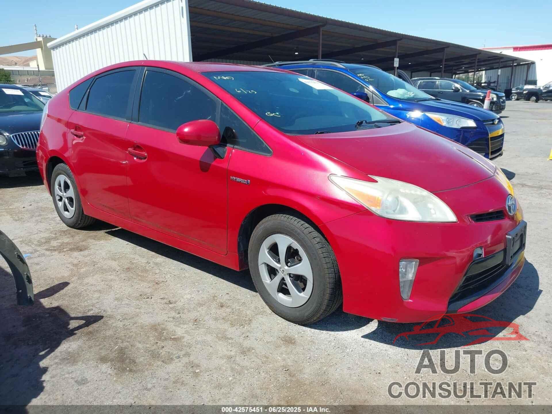 TOYOTA PRIUS 2012 - JTDKN3DU3C1481109