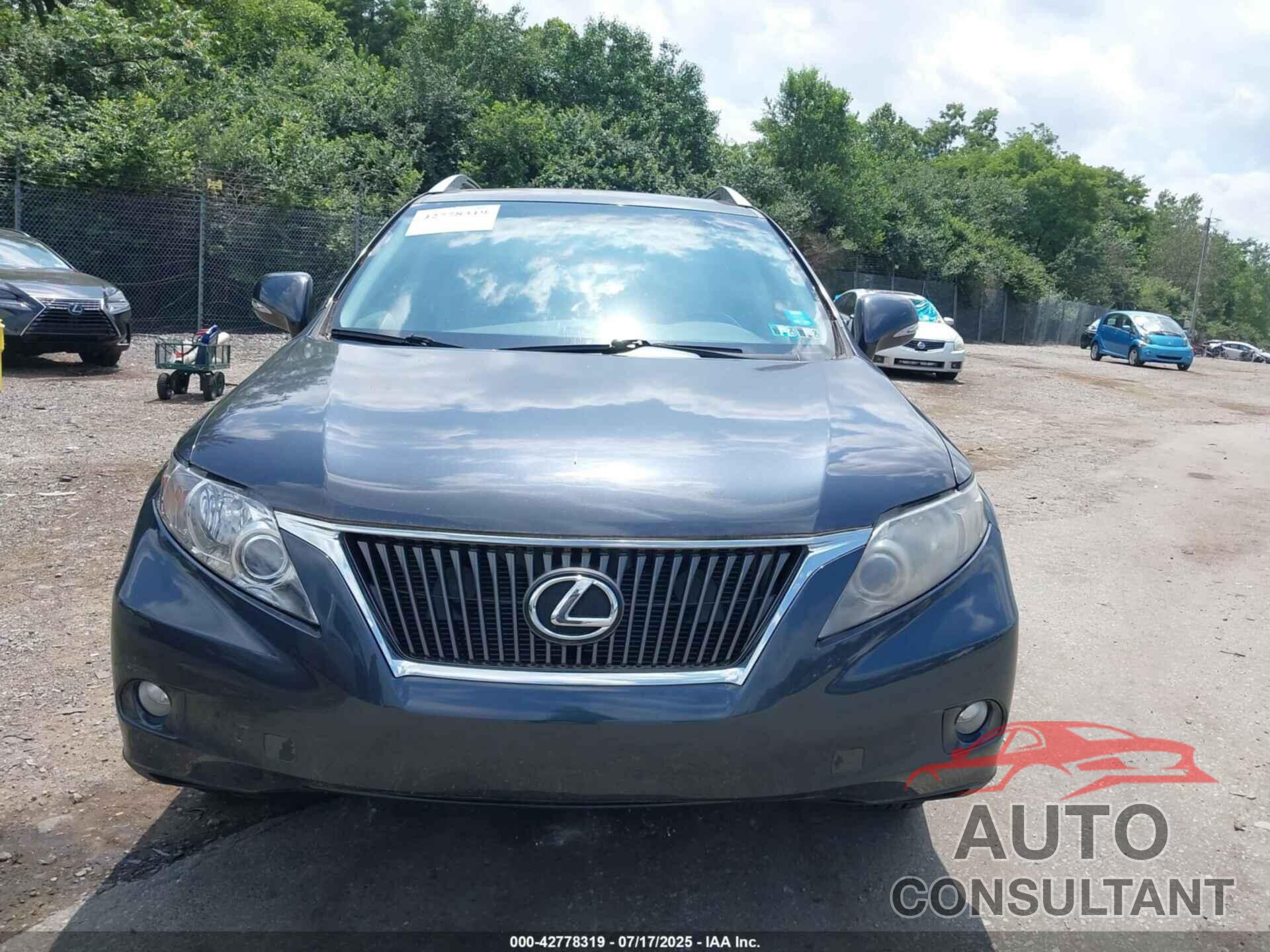 LEXUS RX 350 2010 - 2T2BK1BA5AC030838