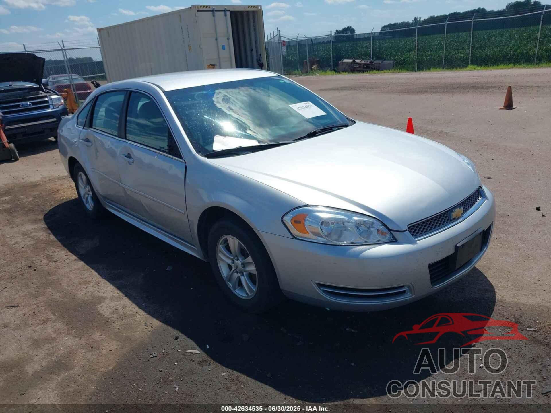 CHEVROLET IMPALA 2012 - 2G1WF5E38C1266148