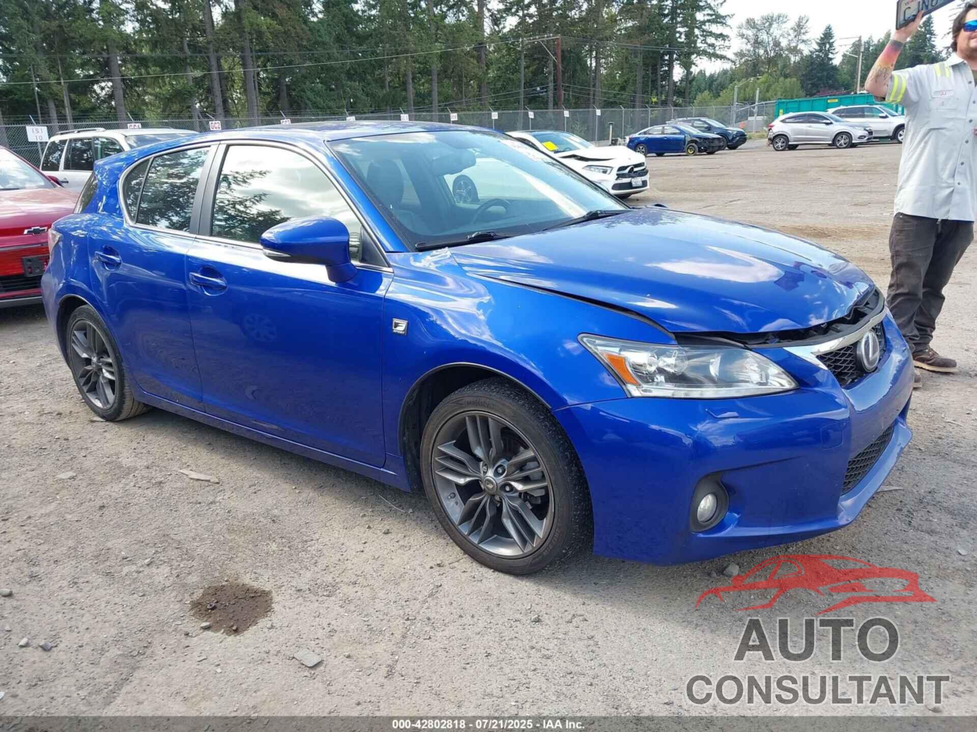 LEXUS CT 200H 2012 - JTHKD5BH1C2073589