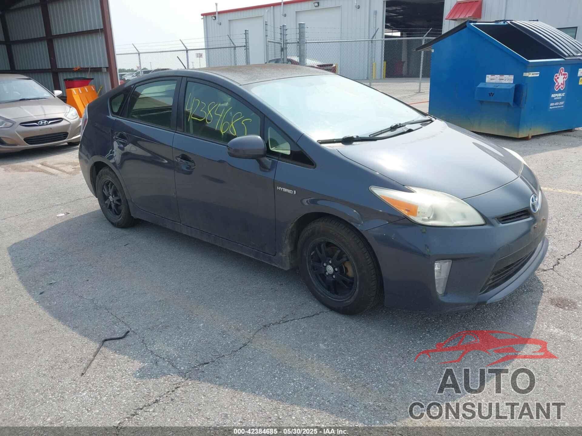 TOYOTA PRIUS 2012 - JTDKN3DU6C1565859