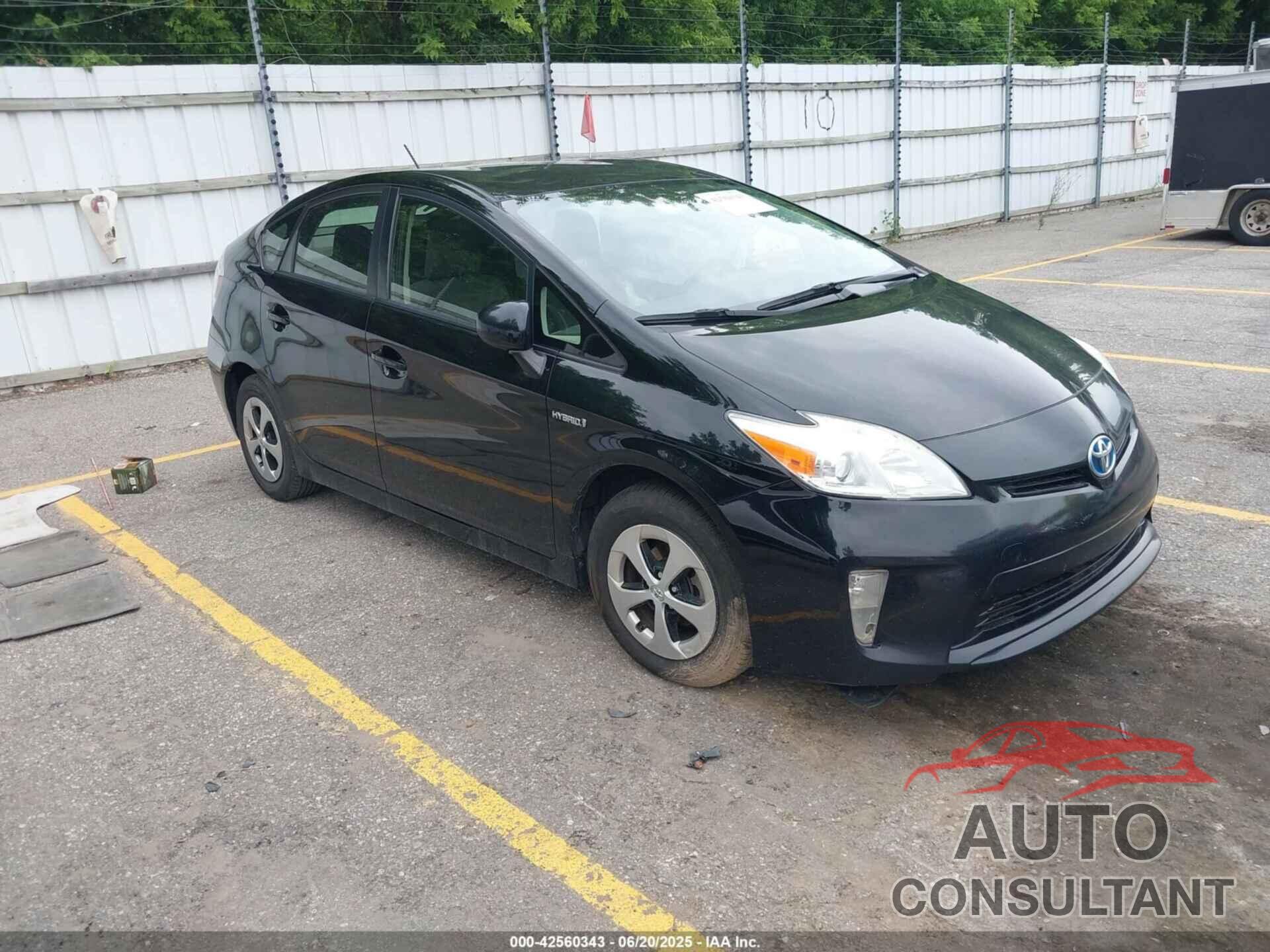 TOYOTA PRIUS 2013 - JTDKN3DU6D0338694