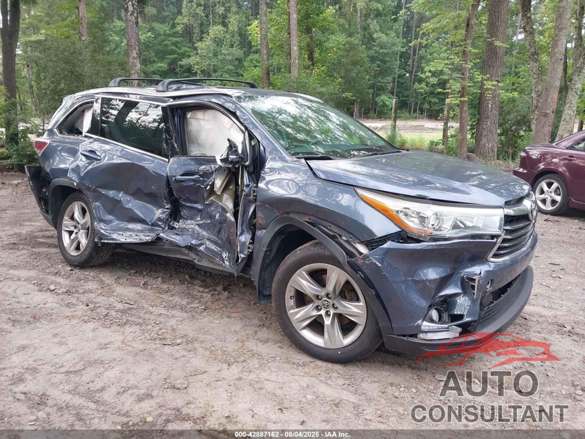 TOYOTA HIGHLANDER 2016 - 5TDDKRFH8GS280318