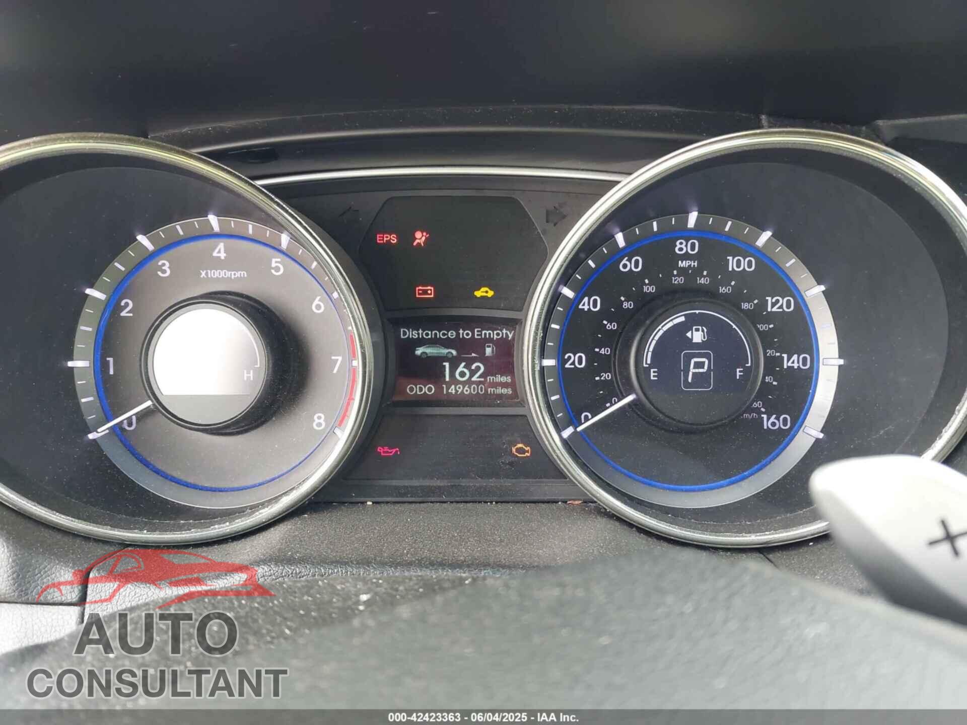 HYUNDAI SONATA 2012 - 5NPEC4AB3CH379877