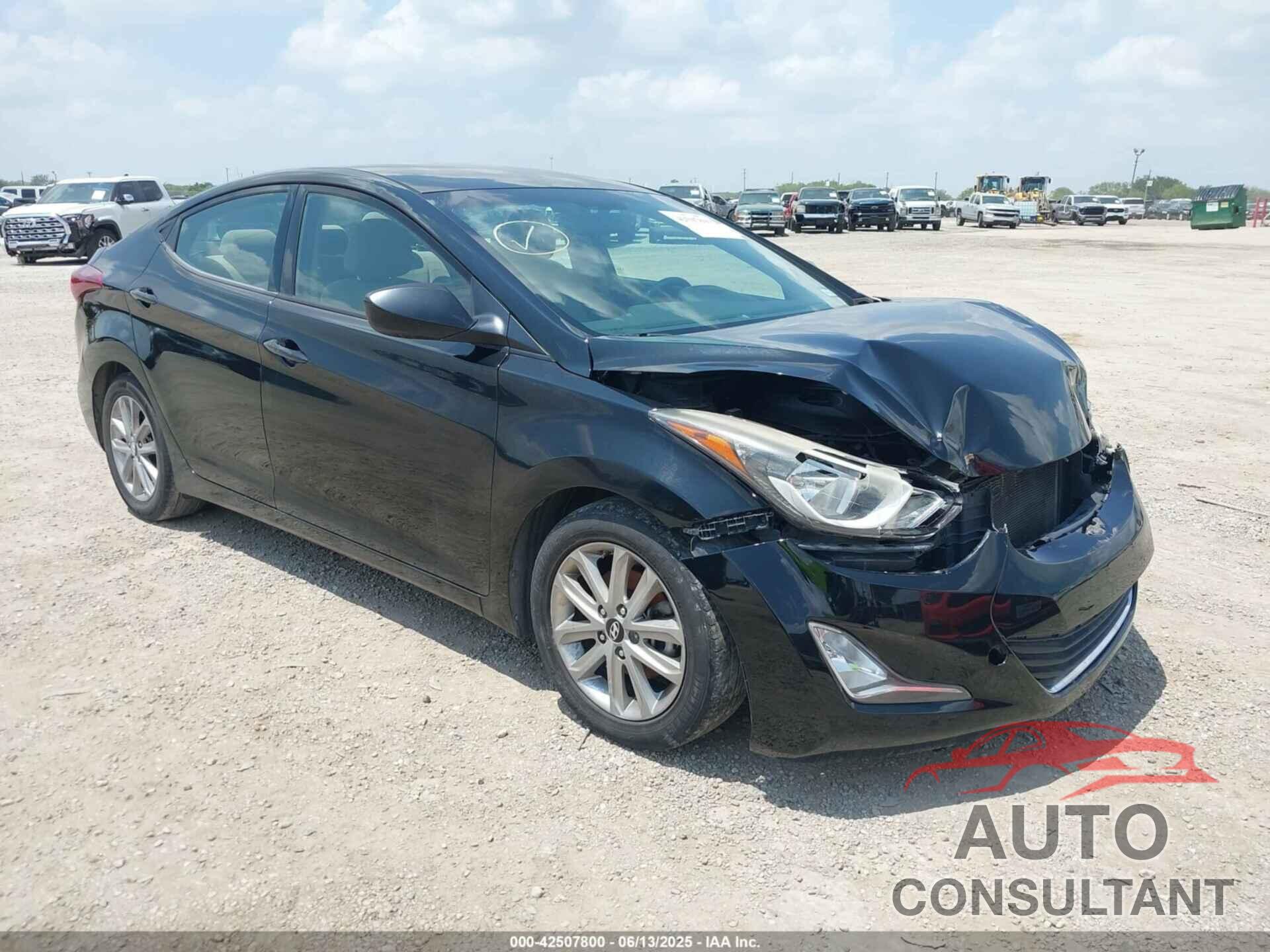 HYUNDAI ELANTRA 2015 - KMHDH4AE6FU389428