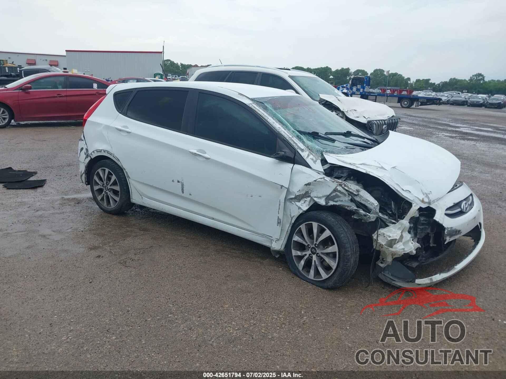 HYUNDAI ACCENT 2016 - KMHCU5AE1GU236776