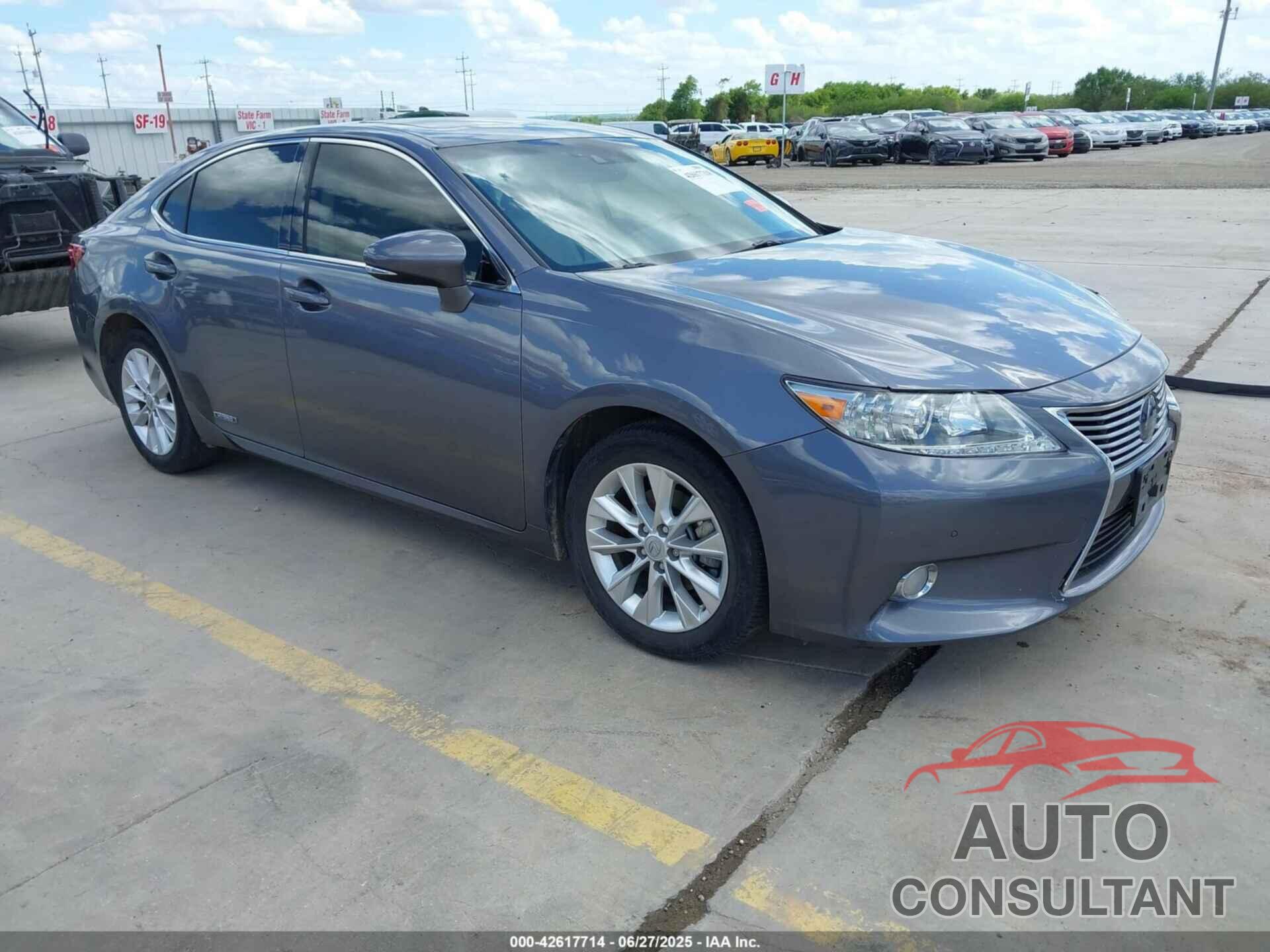 LEXUS ES 300H 2013 - JTHBW1GG3D2009431