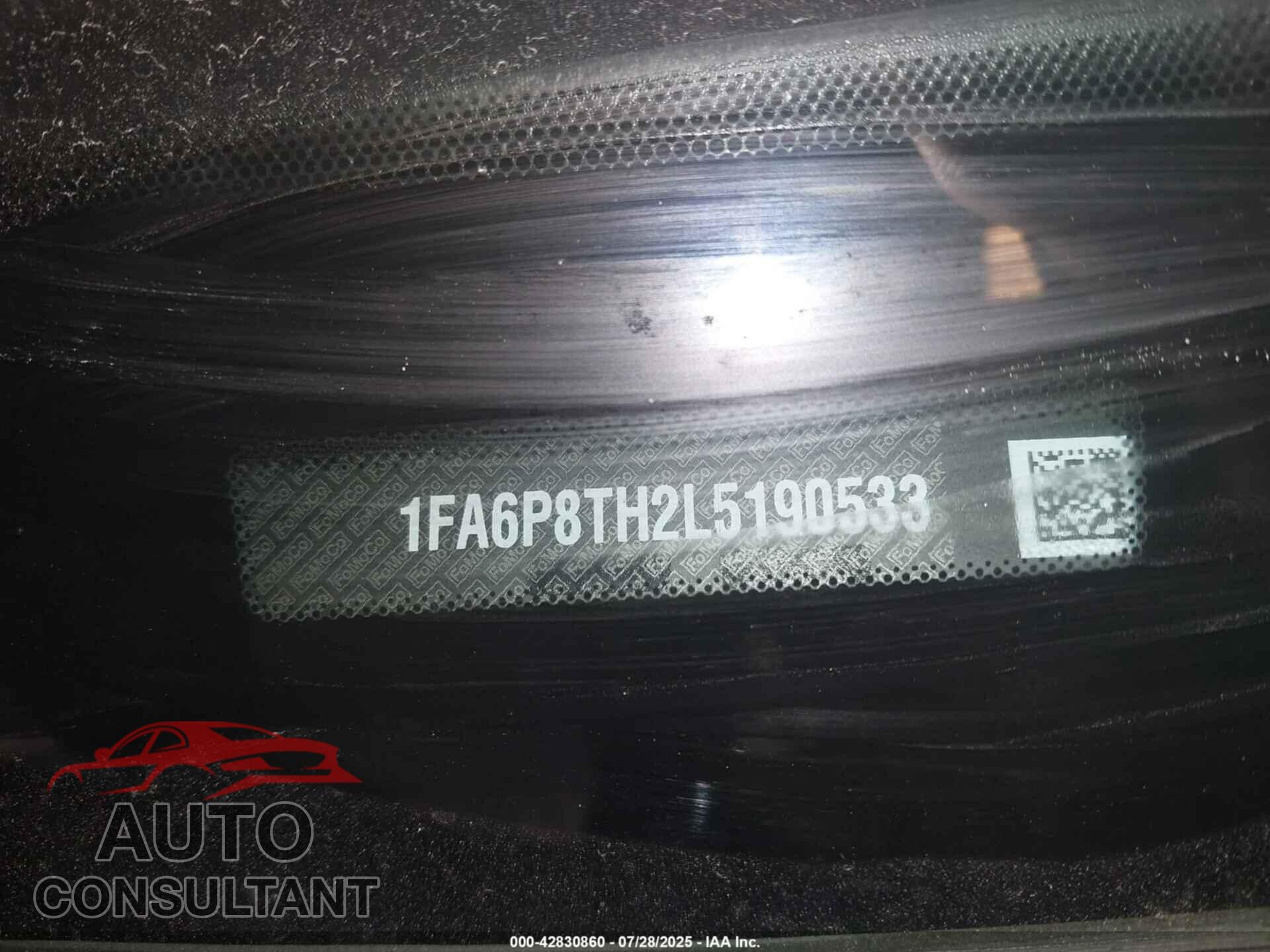 FORD MUSTANG 2020 - 1FA6P8TH2L5190533