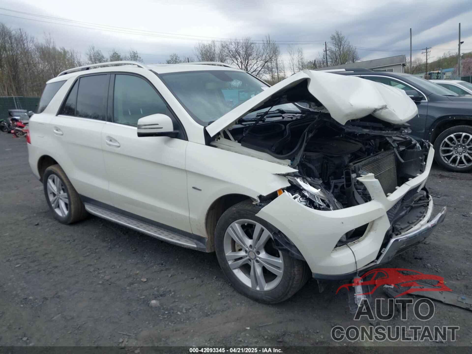 MERCEDES-BENZ ML 350 2012 - 4JGDA5HB5CA077443